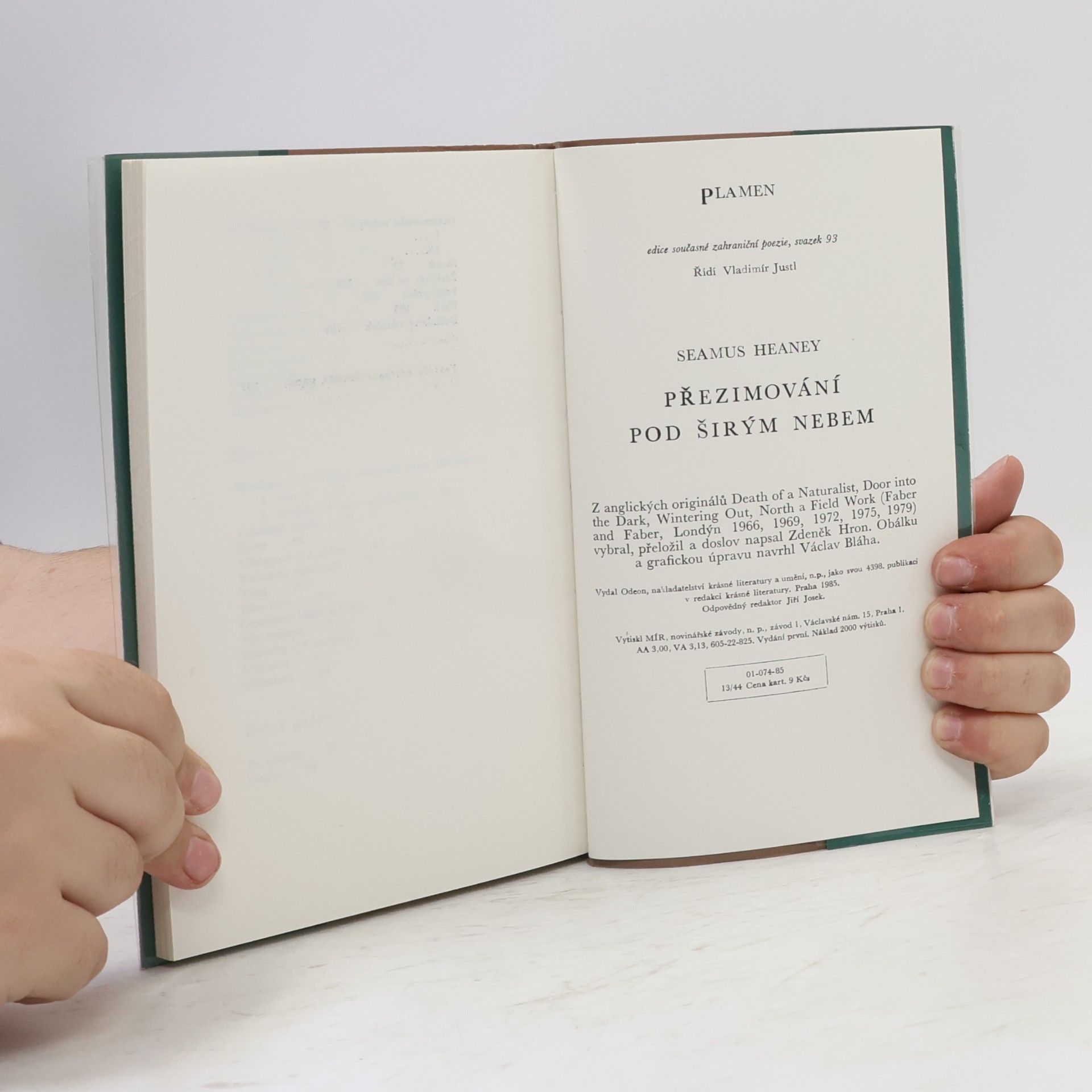 Seamus Heaney Přezimování pod širým nebem