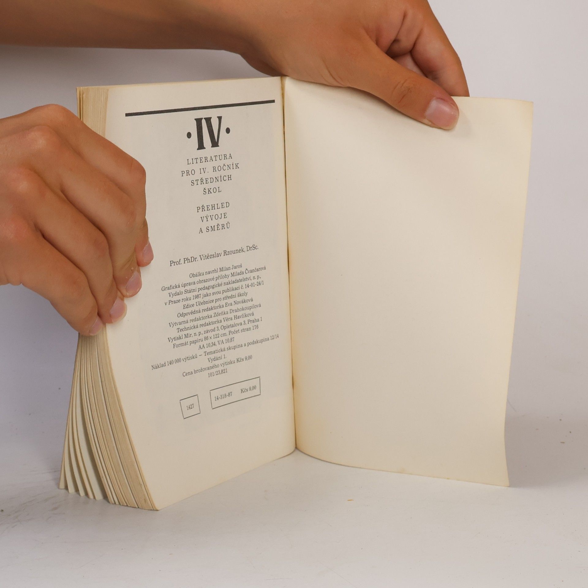 Vítězslav Rzounek Literatura IV. pro střední školy