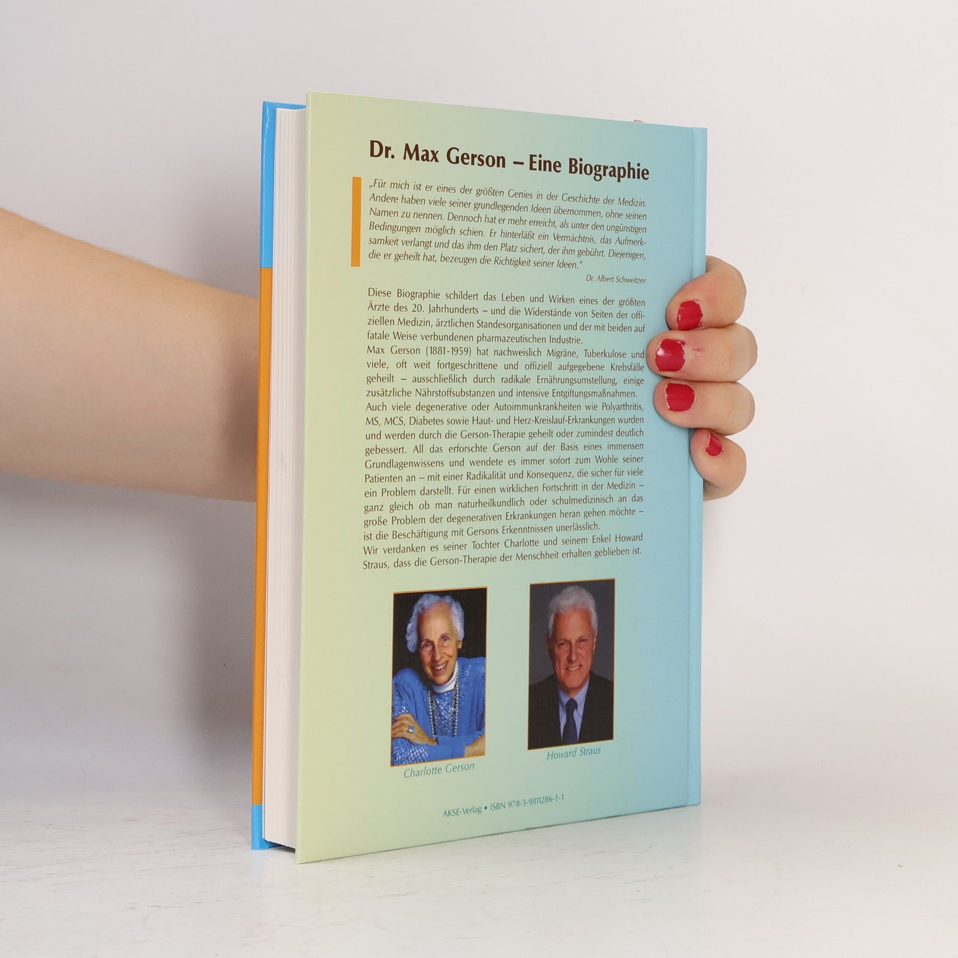 Howard Straus Dr. Max Gerson – Eine Biographie