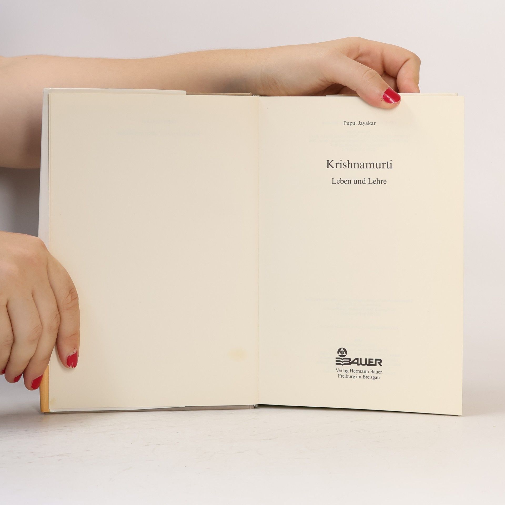 Pupul Jayakar Krishnamurti. Leben und Lehre