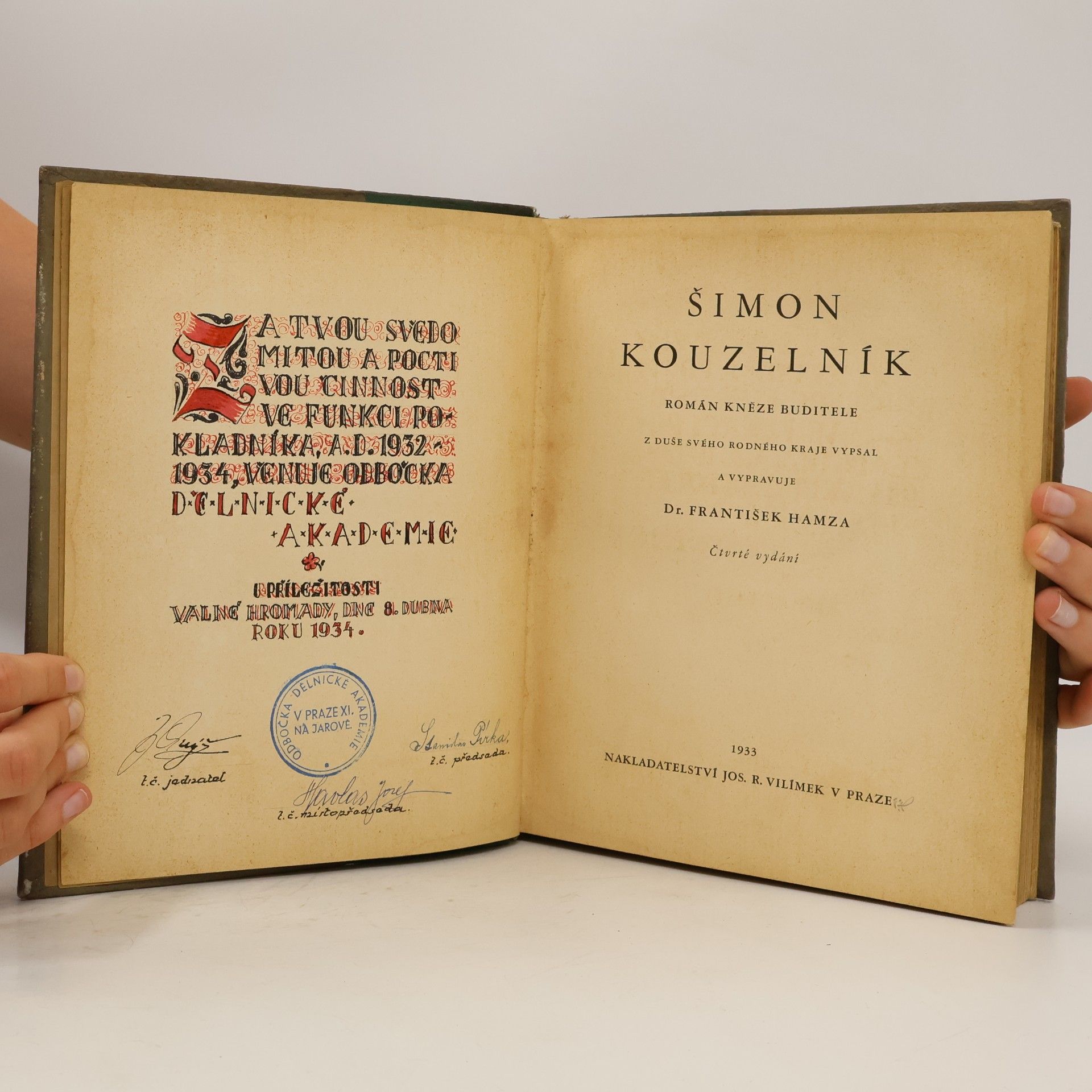 František Hamza Šimon kouzelník