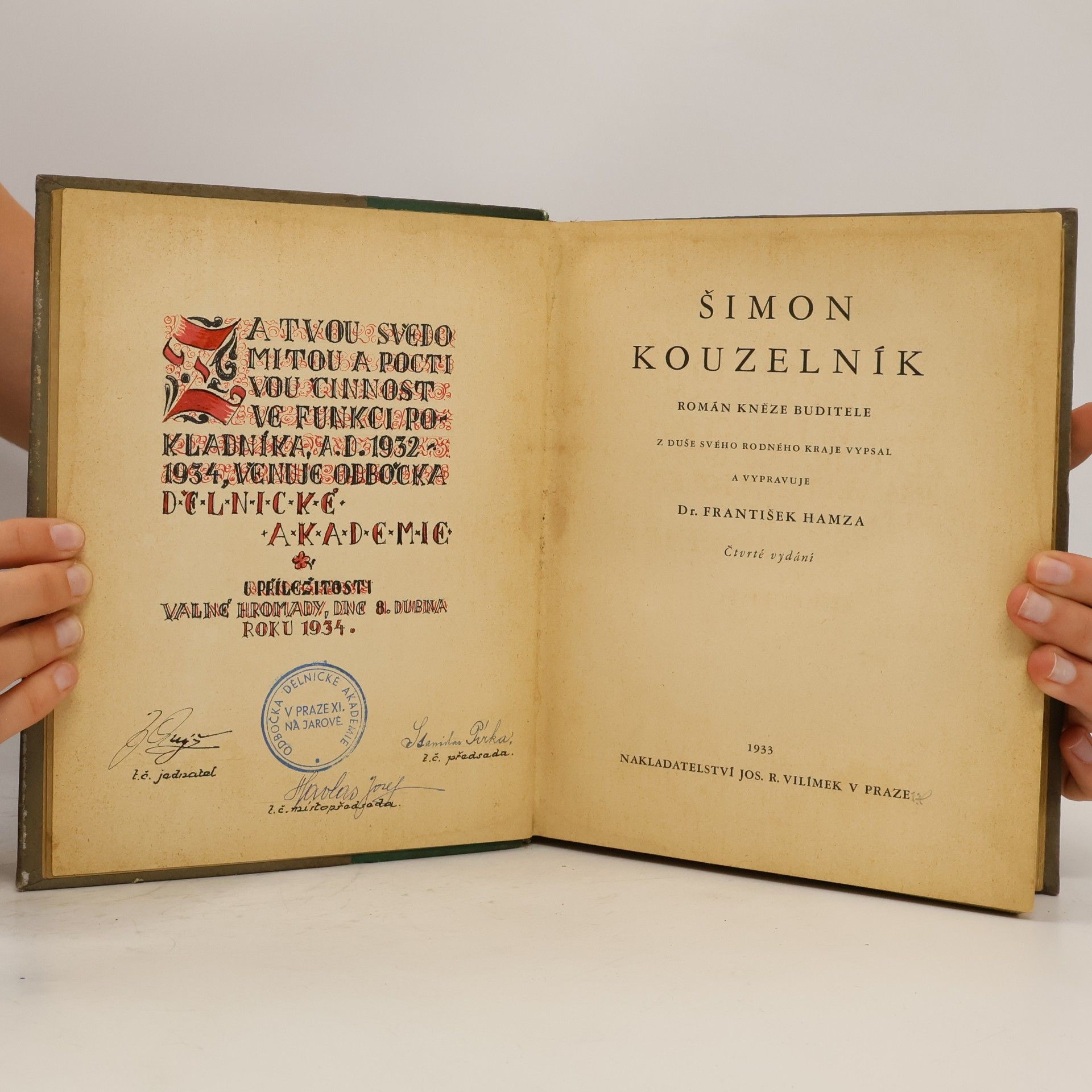 František Hamza Šimon kouzelník