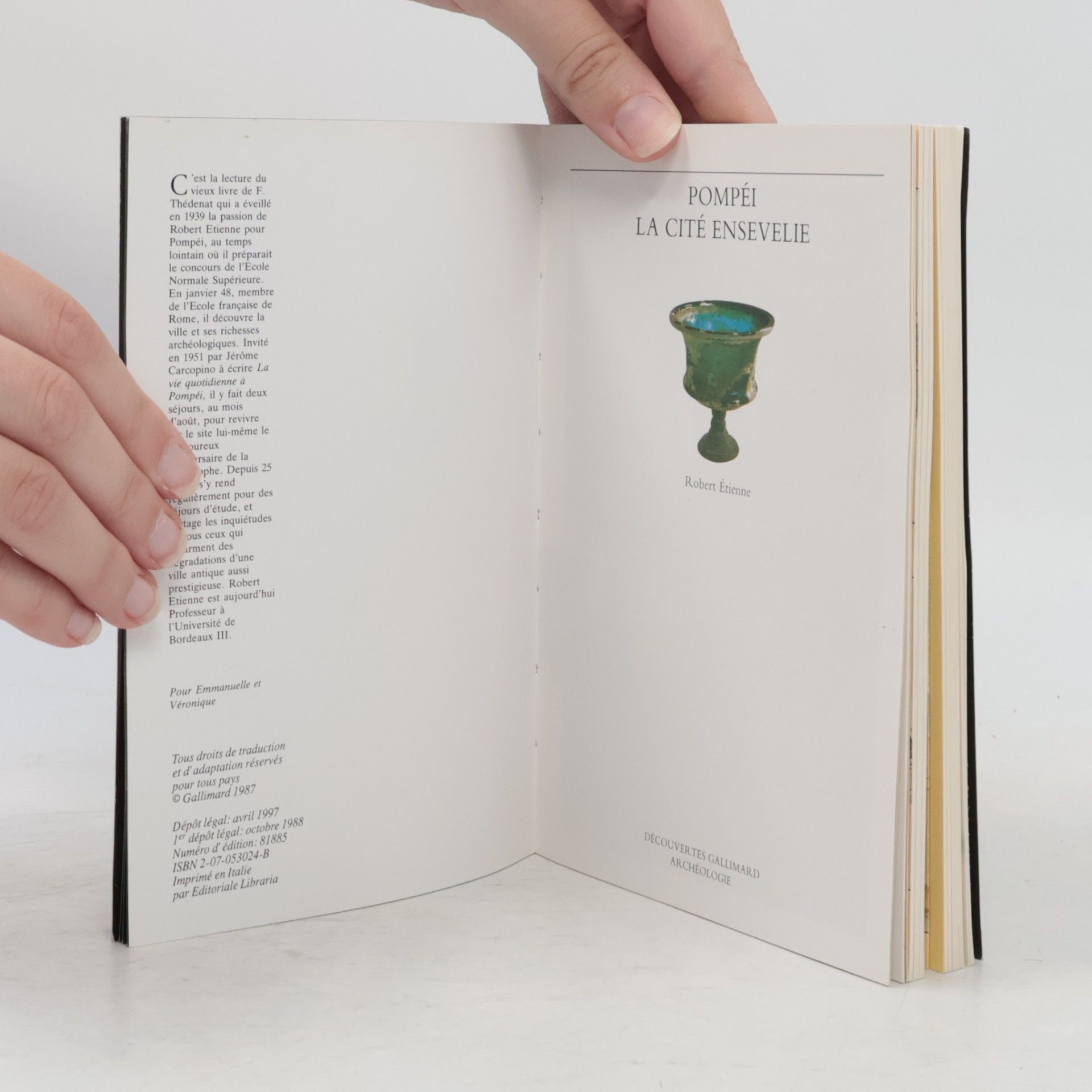 Robert Étienne Découvertes Gallimard / Archéologie - 16: Pompéi la cité ensevelie