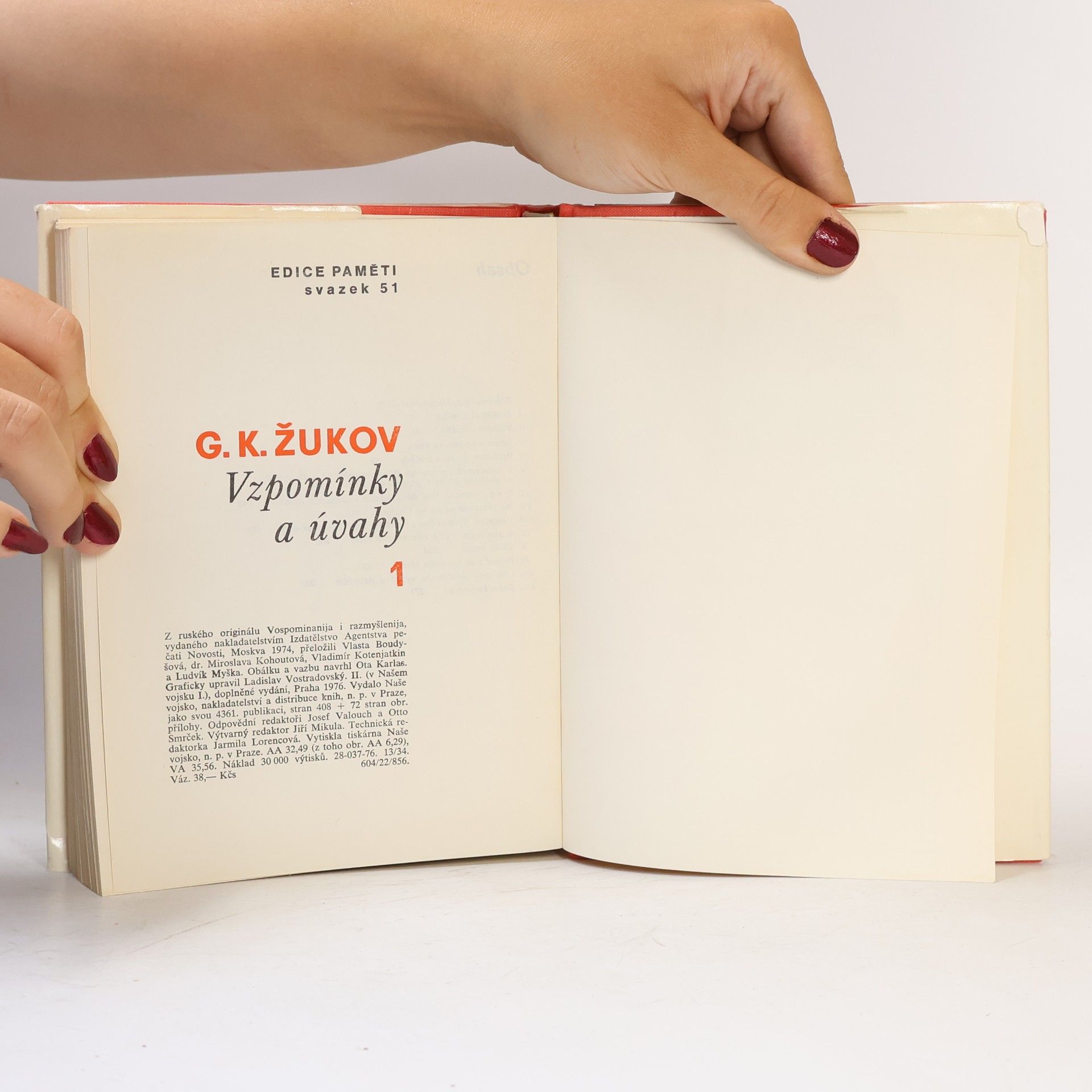 G. K. Žukov Vzpomínky a úvahy 1