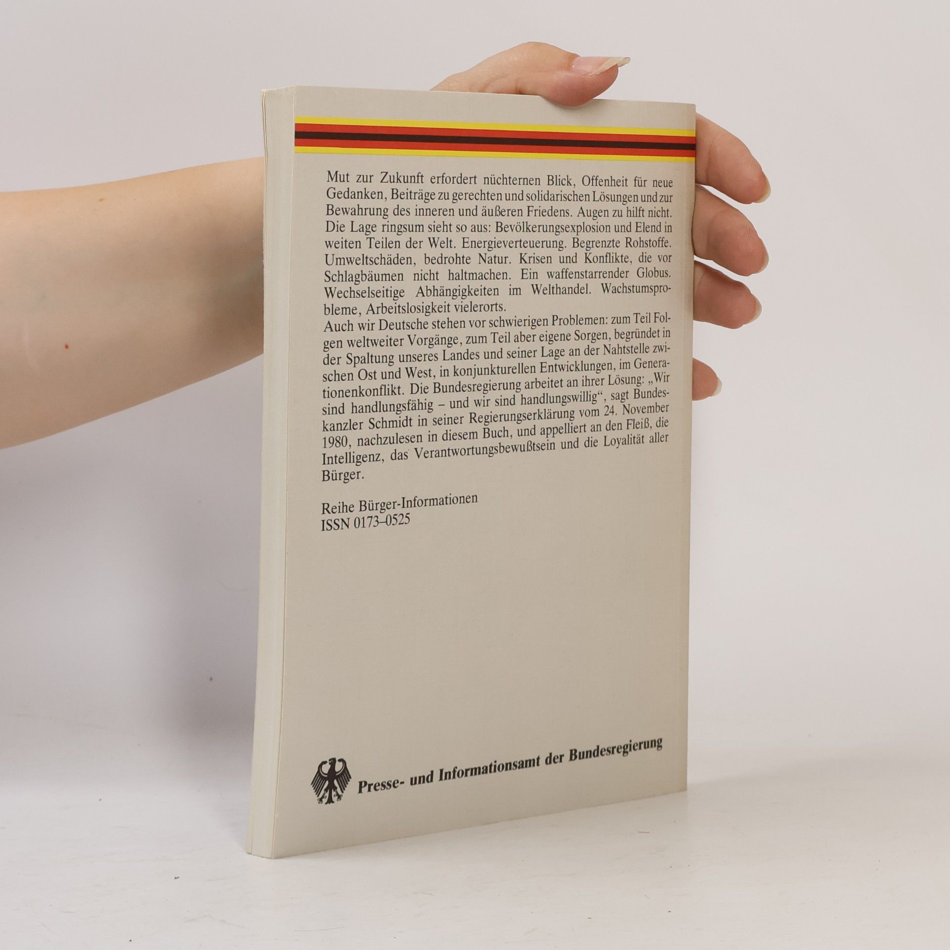 Autores varios Mut zur Zukunft: Regierungspolitik 1980-1984