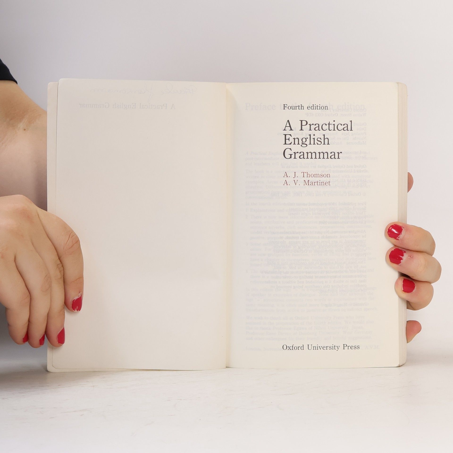 A. J. Thomson A Practical English Grammar (4. Edition)