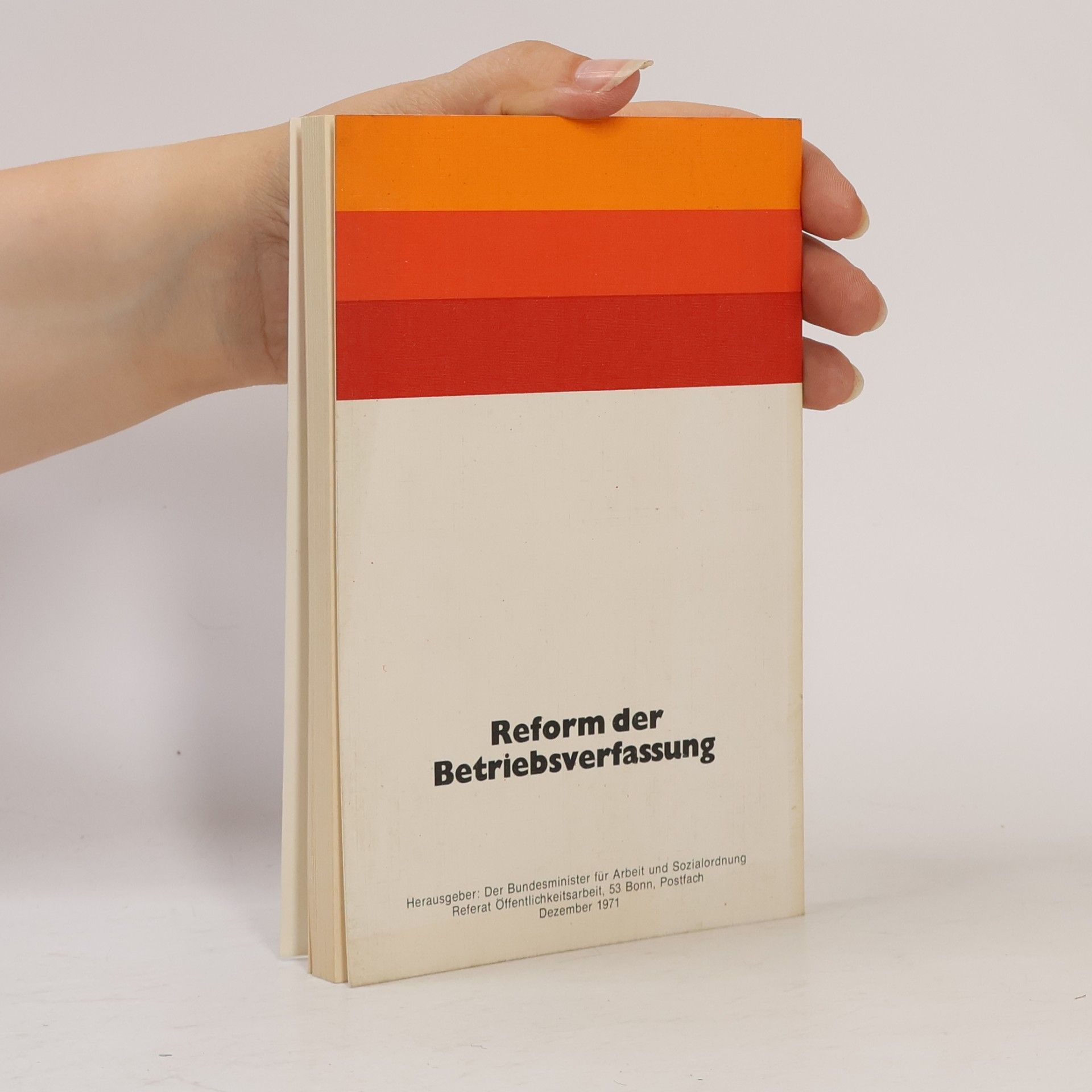 Autorenkollektiv Reform der Betriebsverfassung