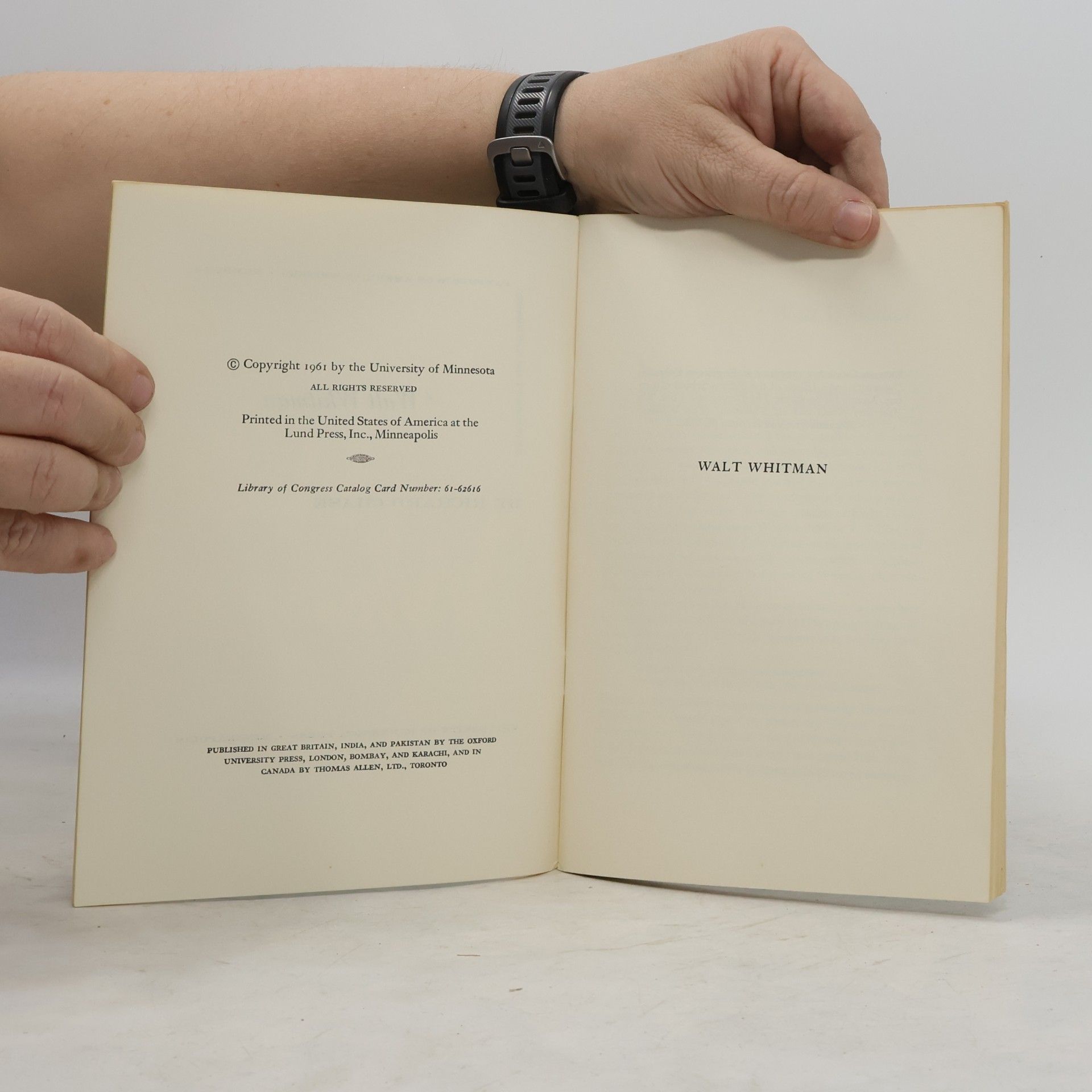 Richard Chase Walt Whitman