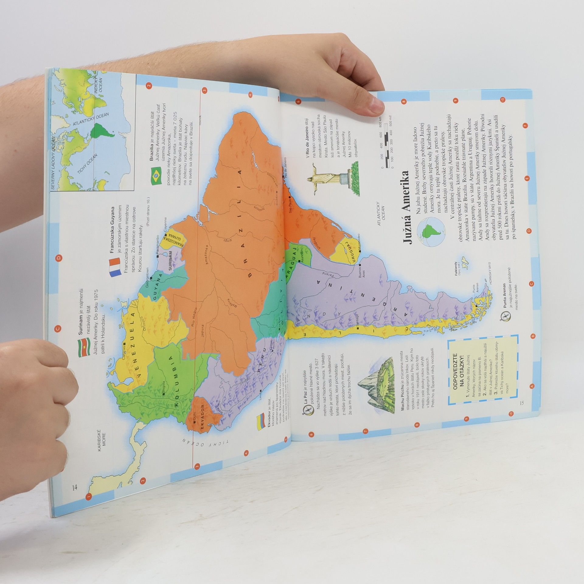 Collectif d'auteurs Môj prvý atlas sveta : prehľadné farevné mapy a zaujímavosti o svetadieloch a krajinách : podrobnosti o Českej a Slovenskej republike