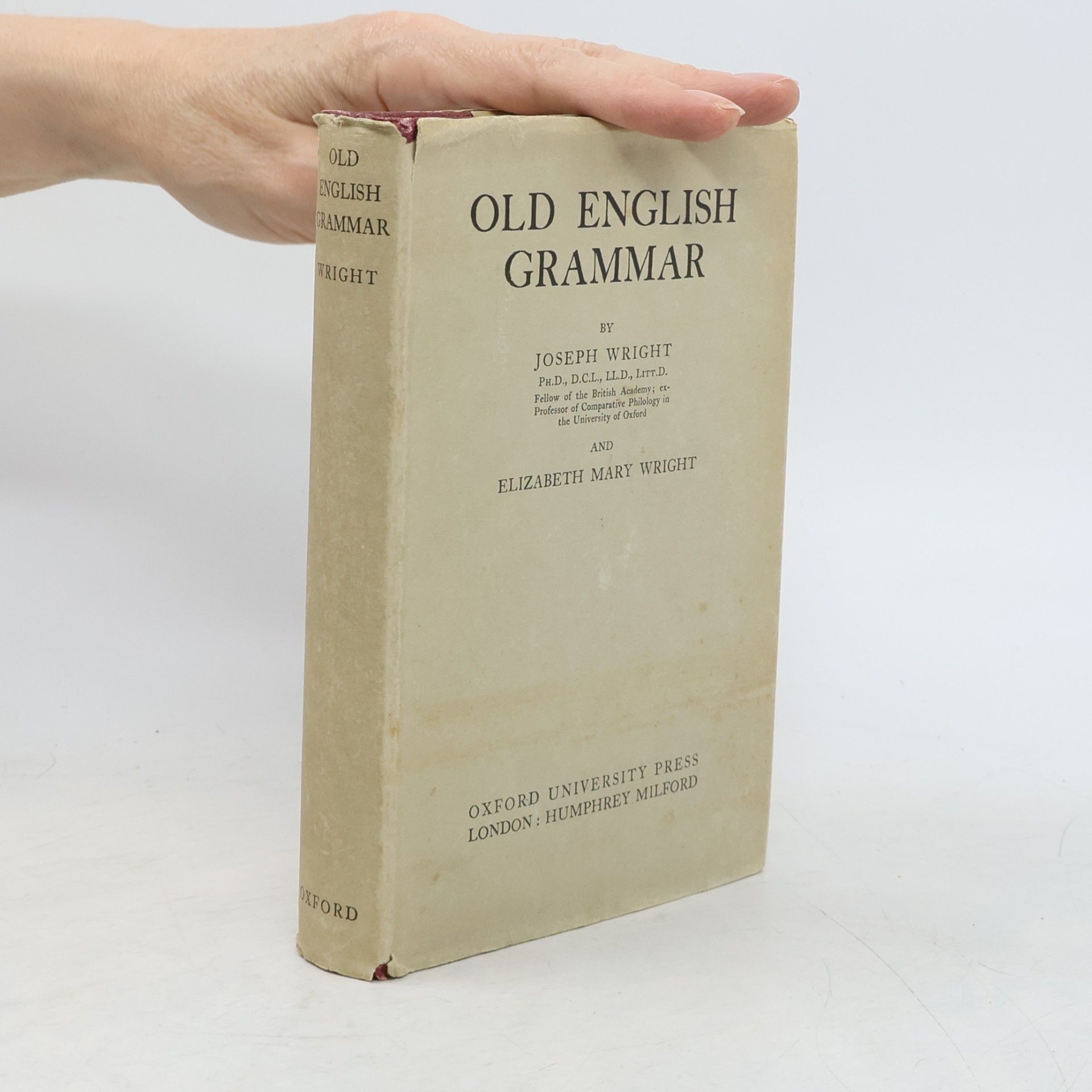 Joseph Wright Old English Grammar