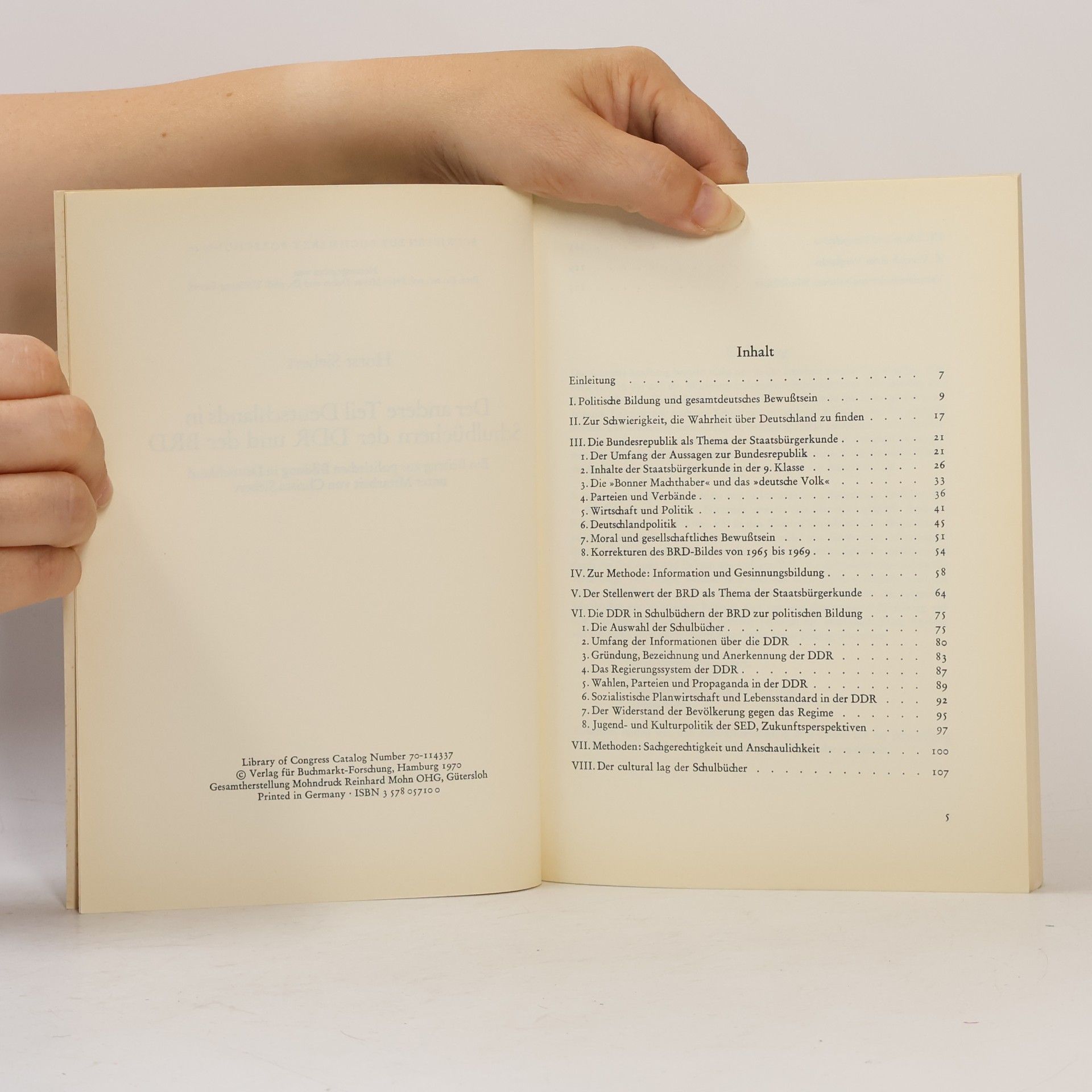 Horst Siebert Der andere Teil Deutschlands in Schulbüchern der DDR und der BRD