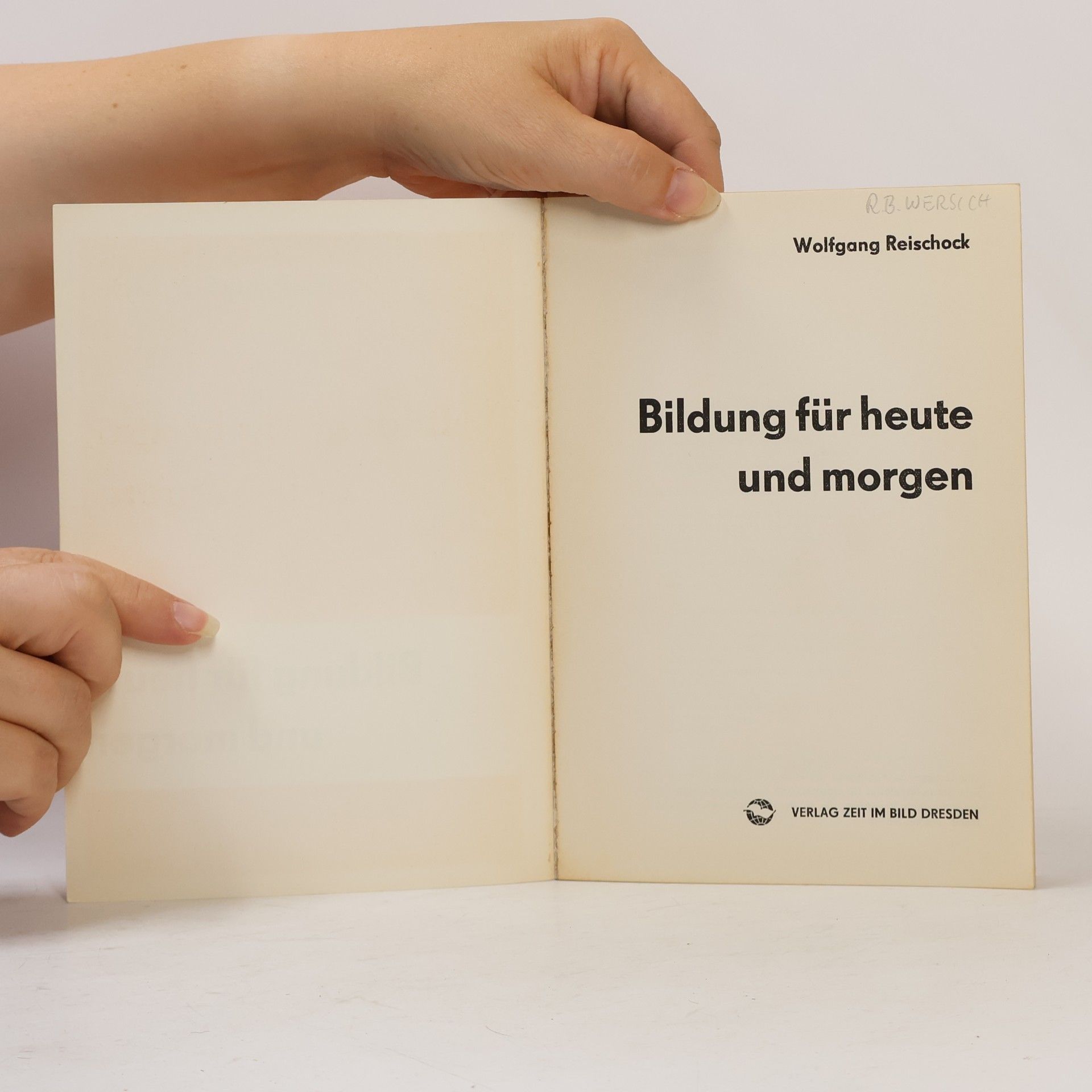 Wolfgang Reischock Bildung für heute und morgen