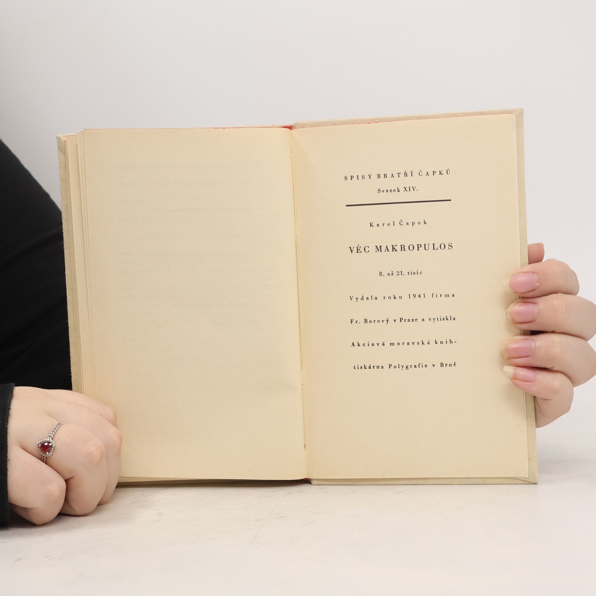 Karel Čapek Věc makropulos