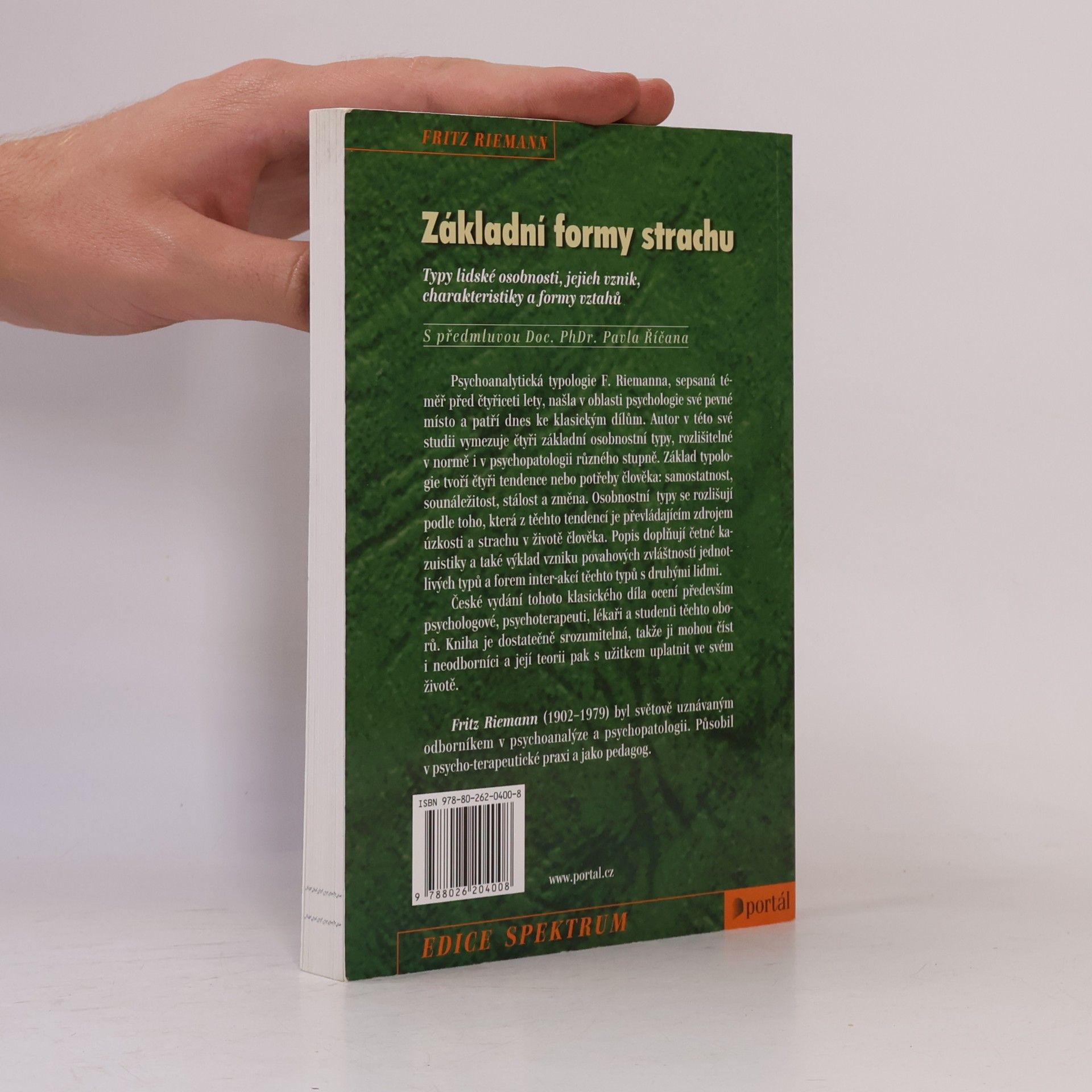 Fritz Riemann Základní formy strachu