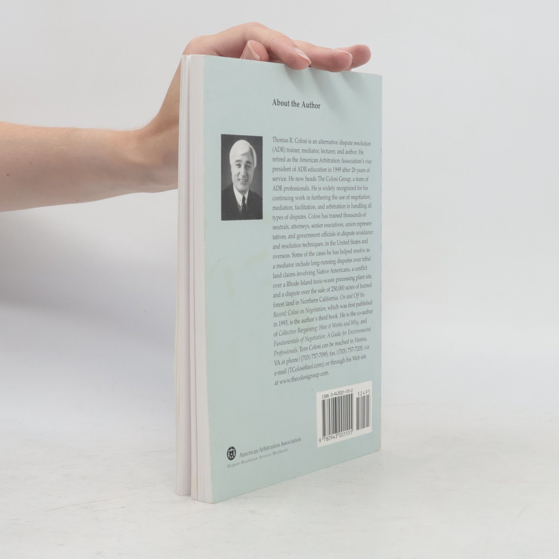 Thomas R. Colosi On and Off the Record