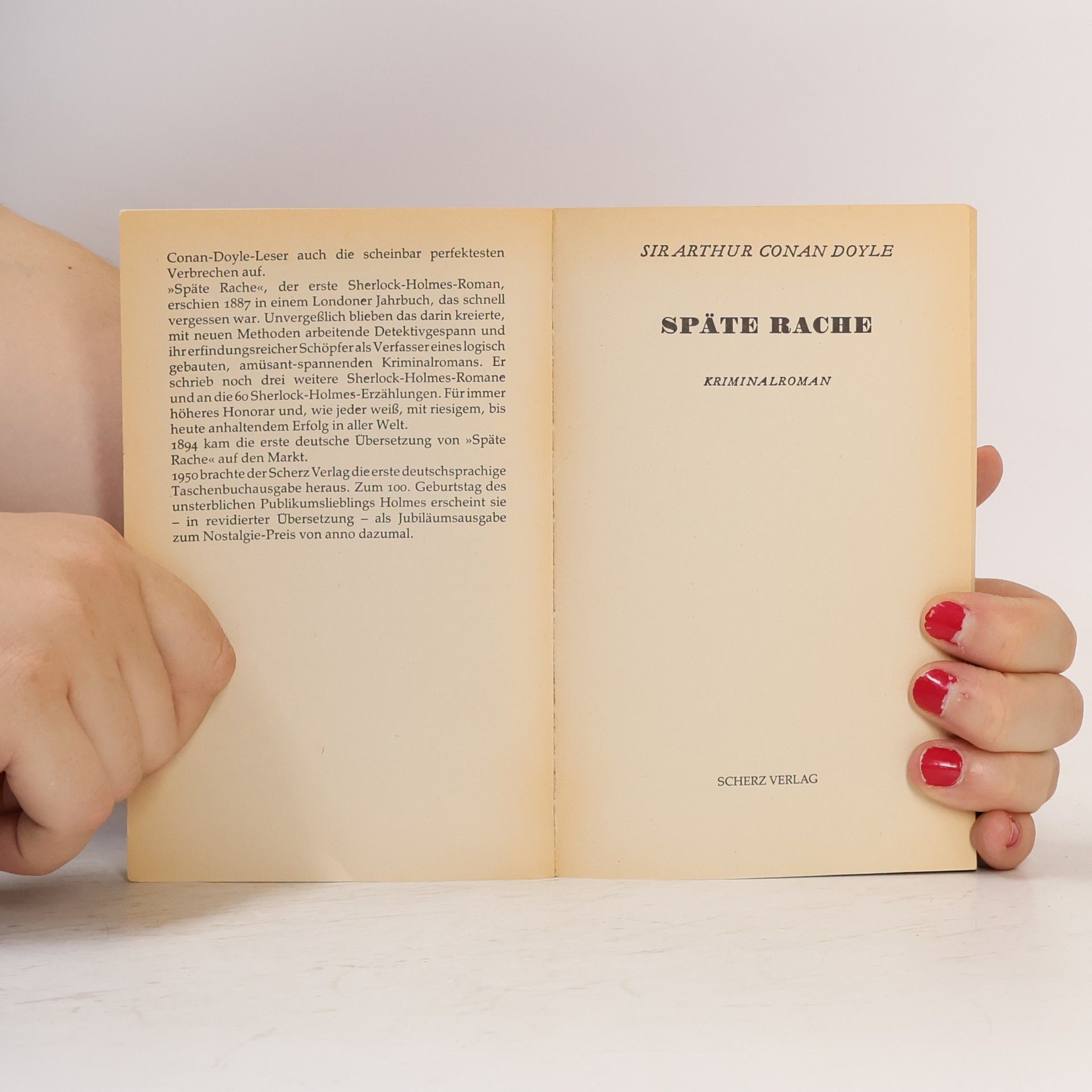 Arthur Conan Doyle Späte Rache