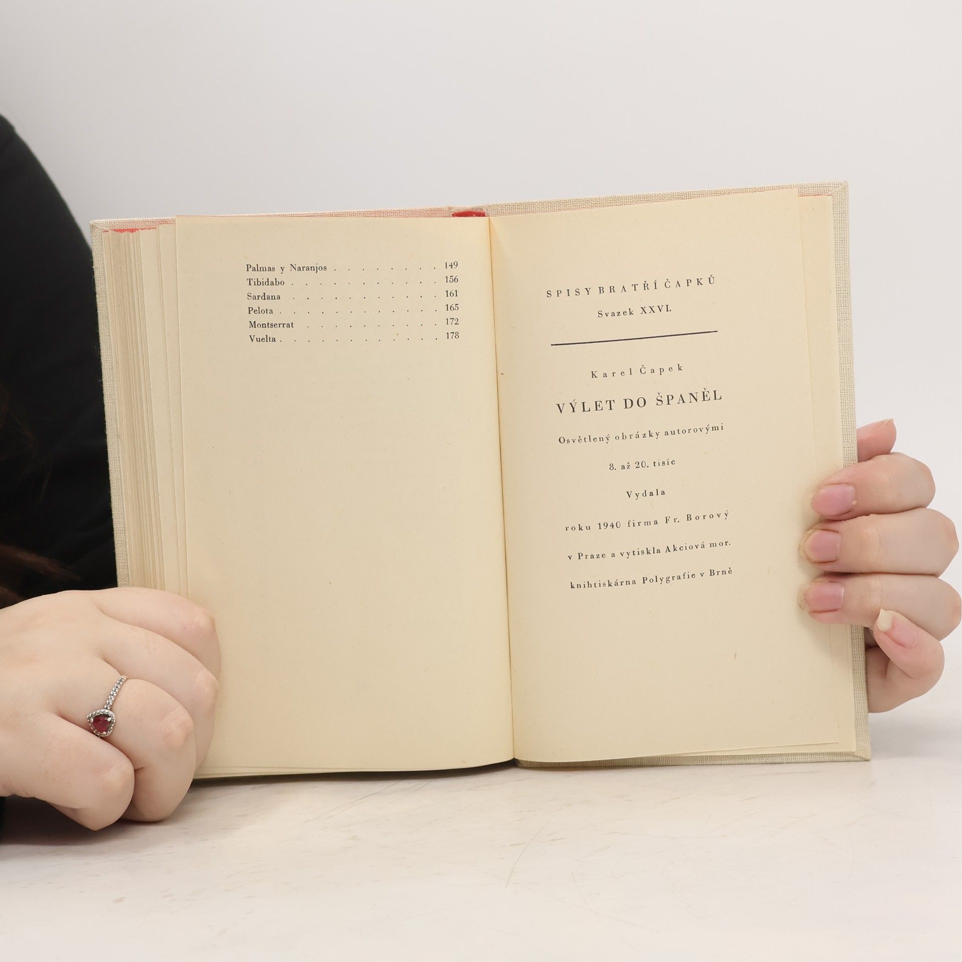 Karel Čapek Výlet do Španěl