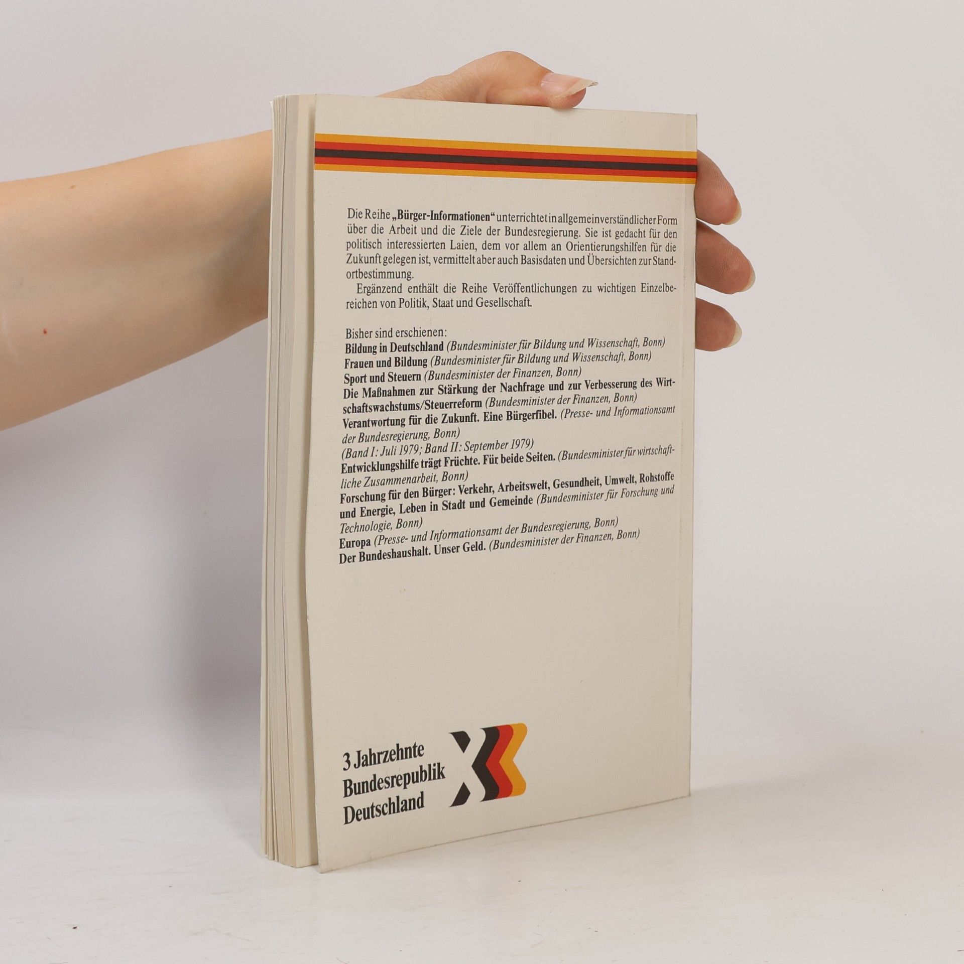 Autorenkollektiv Verantwortung für die Zukunft. Eine Bürgerfibel I.