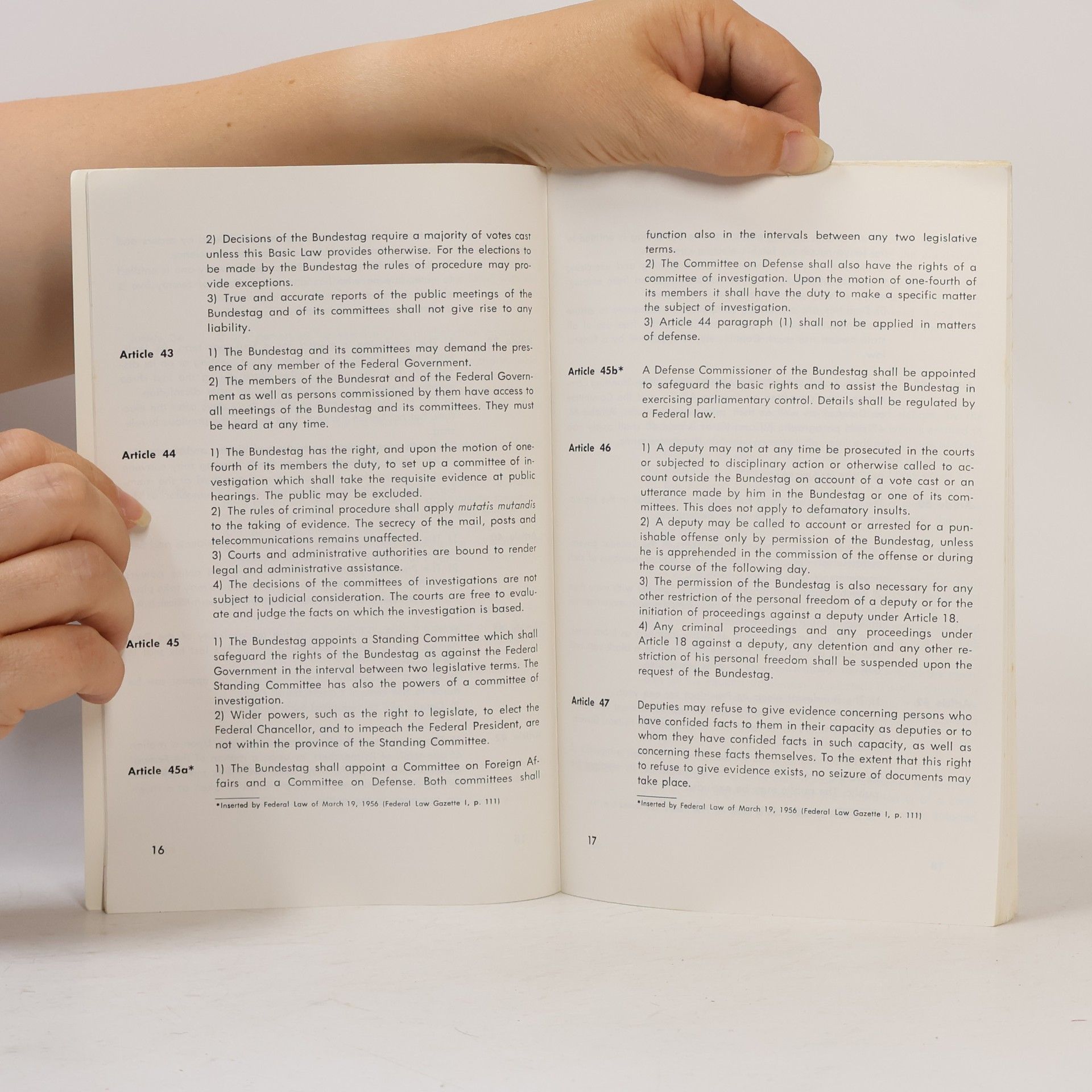 Various authors The Basic Law of the Federal Republic of Germany