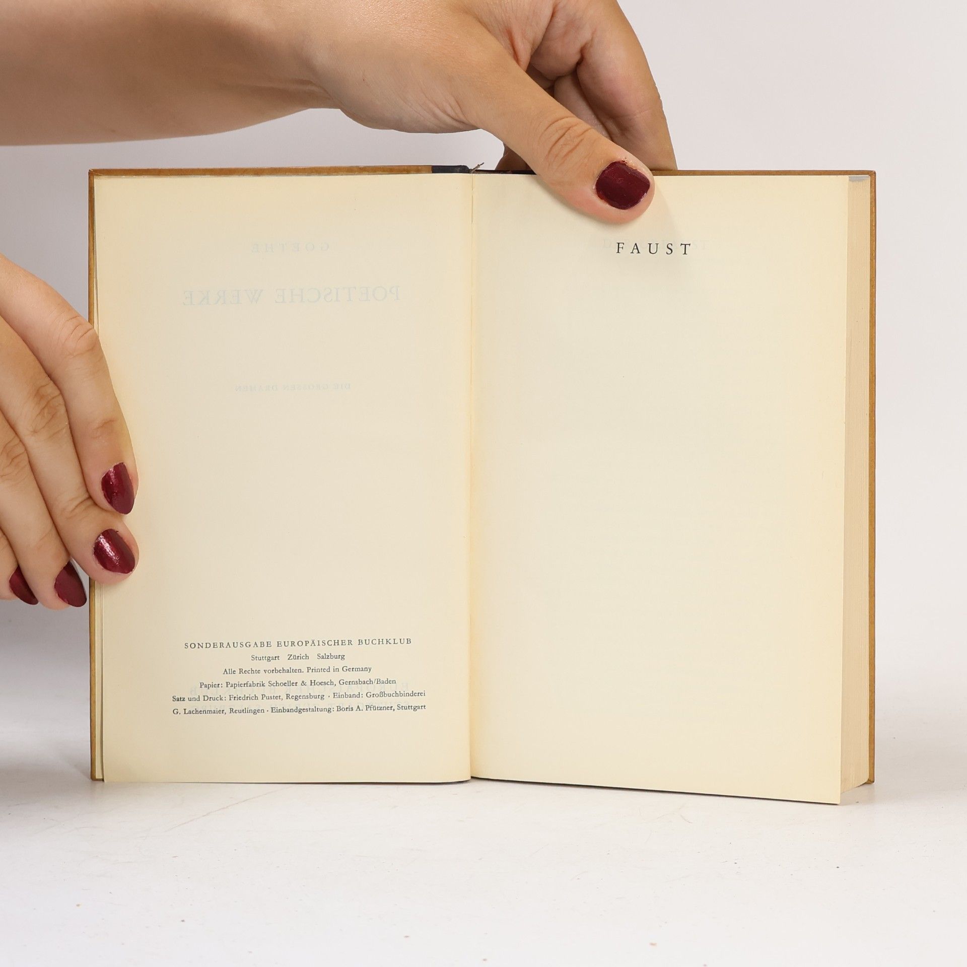 Johann Wolfgang von Goethe Poetische Werke