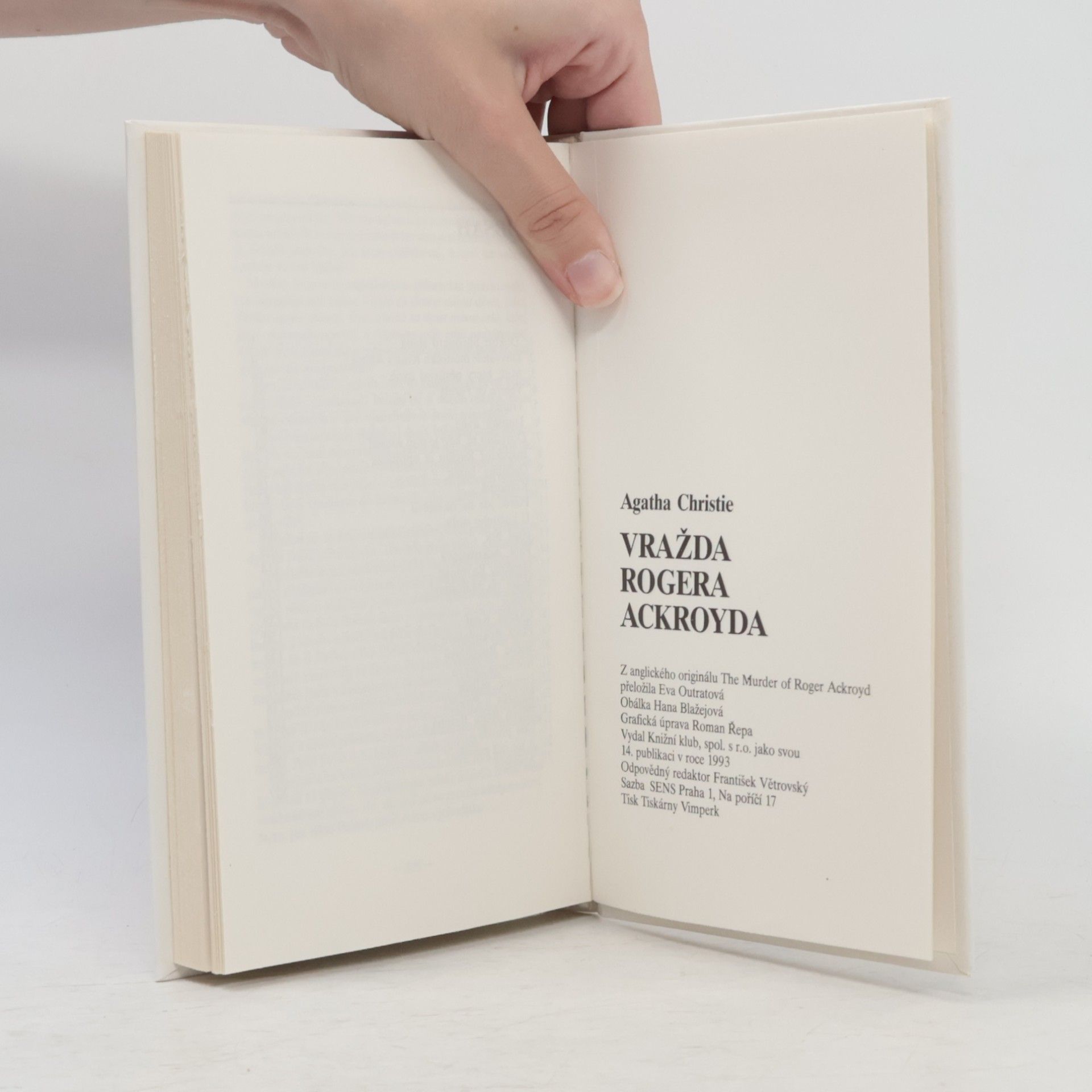 Agatha Christie Vražda Rogera Ackroyda