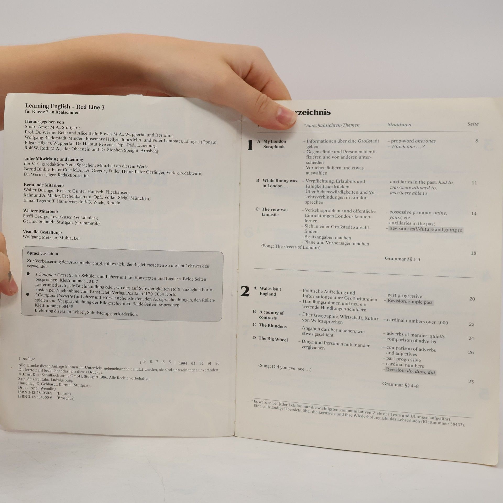 Stuart Amor Learning English - Red Line - Pupil's Book, 3. Lehrjahr