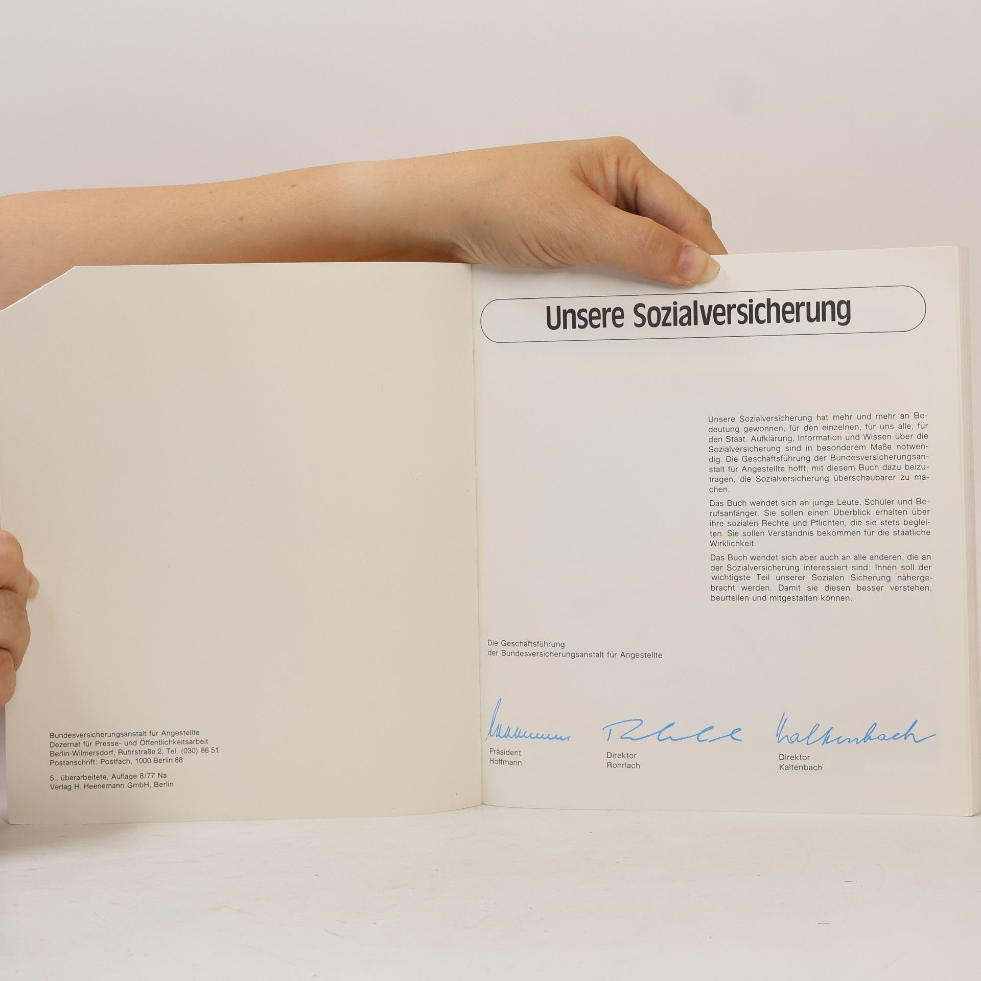 Autorenkollektiv Unsere Sozial Versicherung