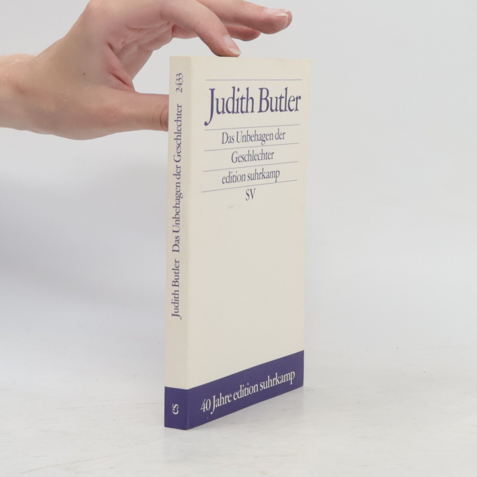 Judith Butlerová Das Unbehagen der Geschlechter