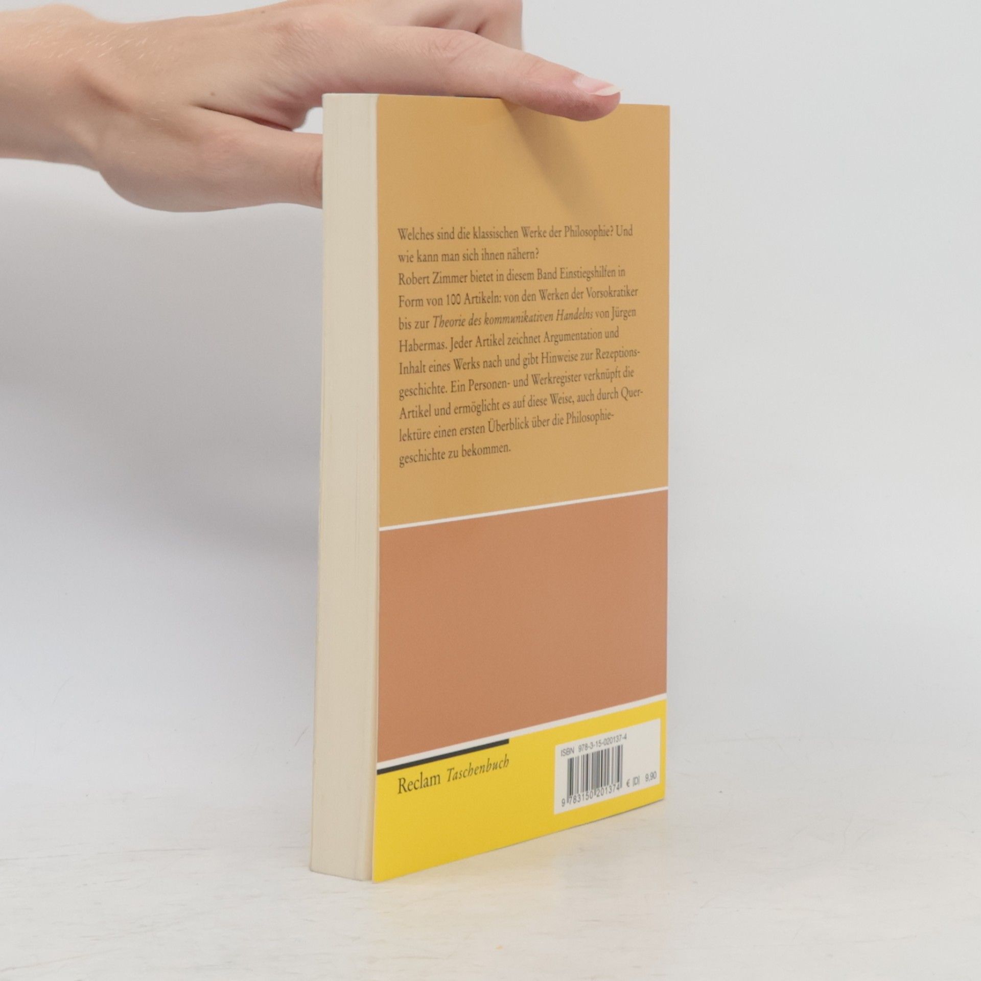 Robert Zimmer Basis-Bibliothek Philosophie
