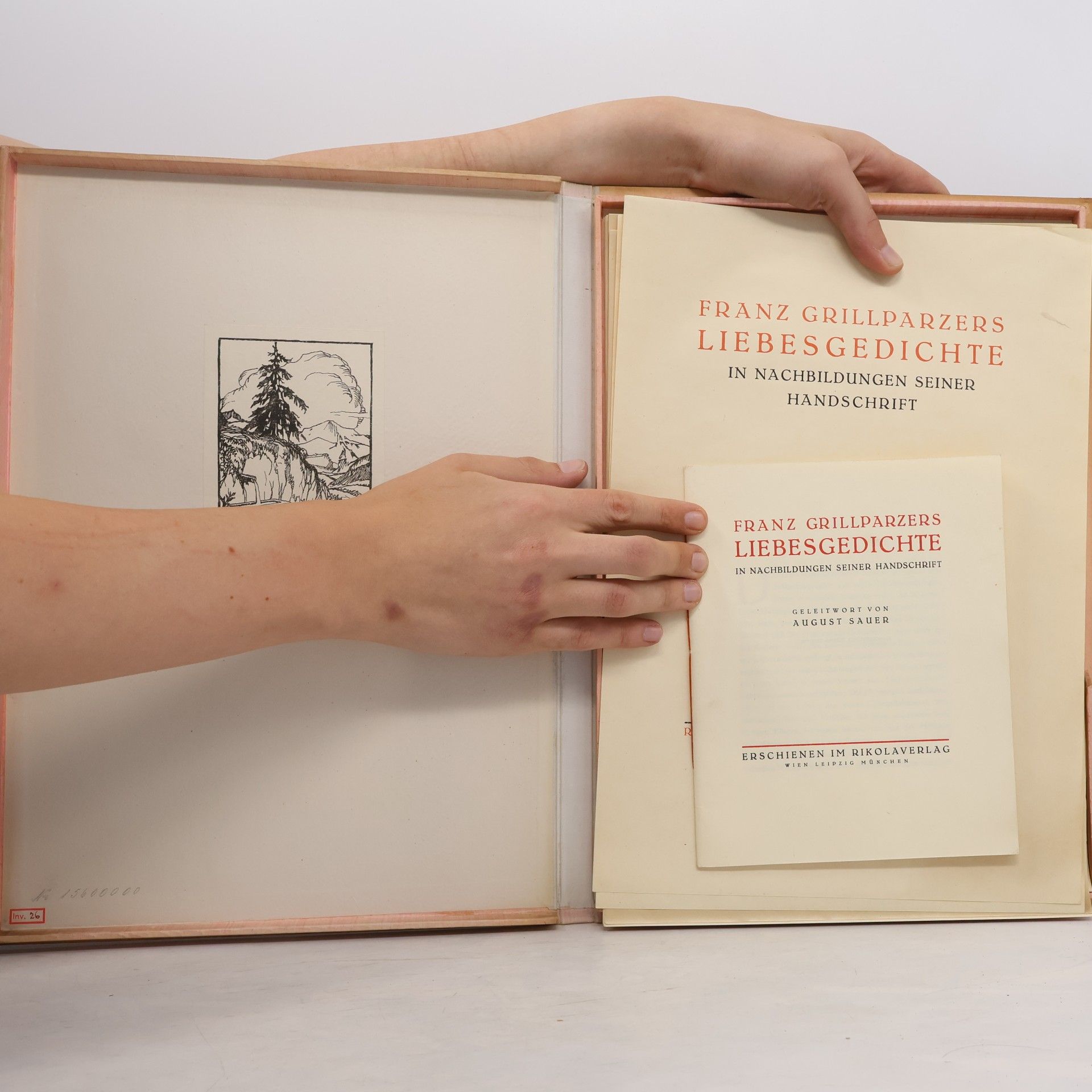 Franz Grillparzer Franz Grillparzers Liebesgedichte in Nachbildungen seiner Handschrift
