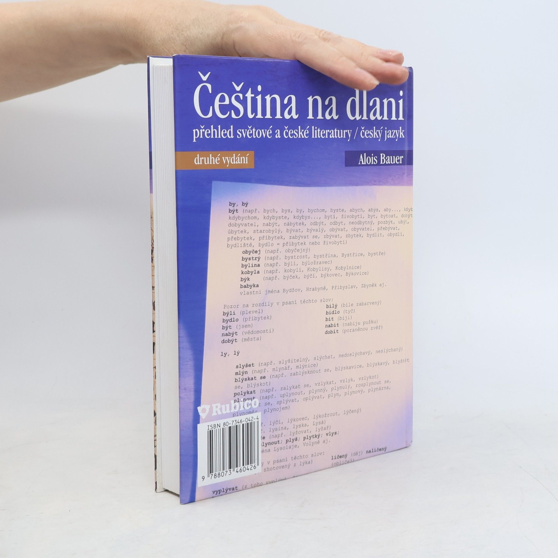 Alois Bauer Čeština na dlani. Přehled světové a české literatury