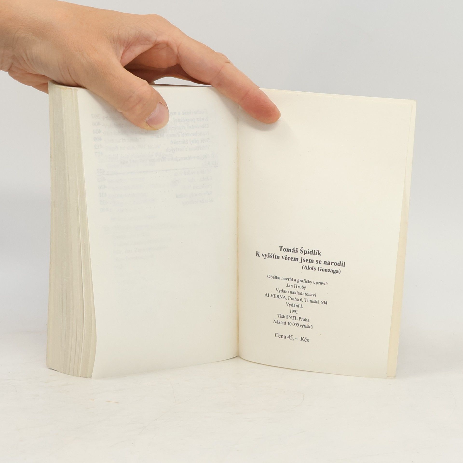 Tomáš Špidlík K vyšším věcem jsem se narodil