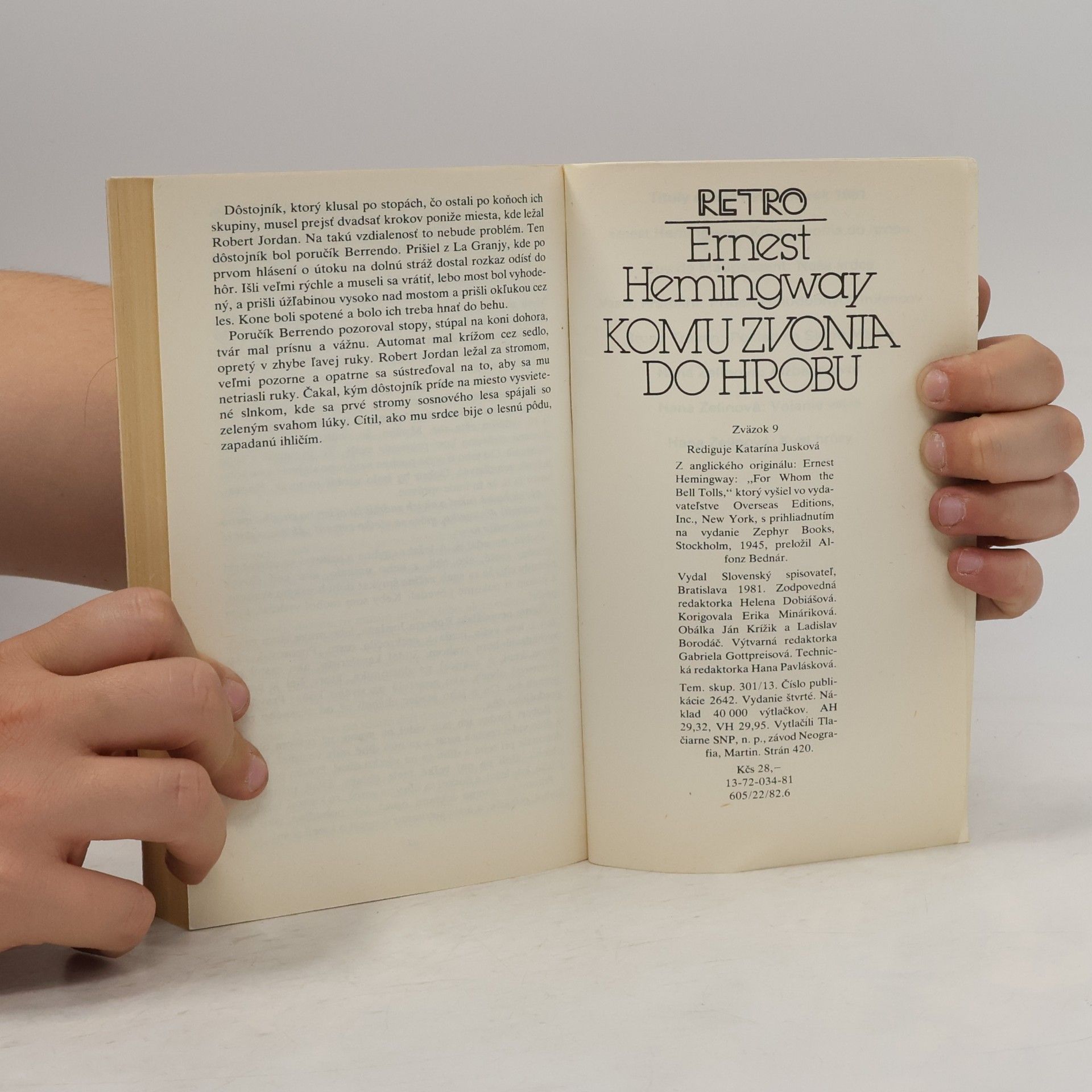 Ernest Hemingway Komu zvonia do hrobu