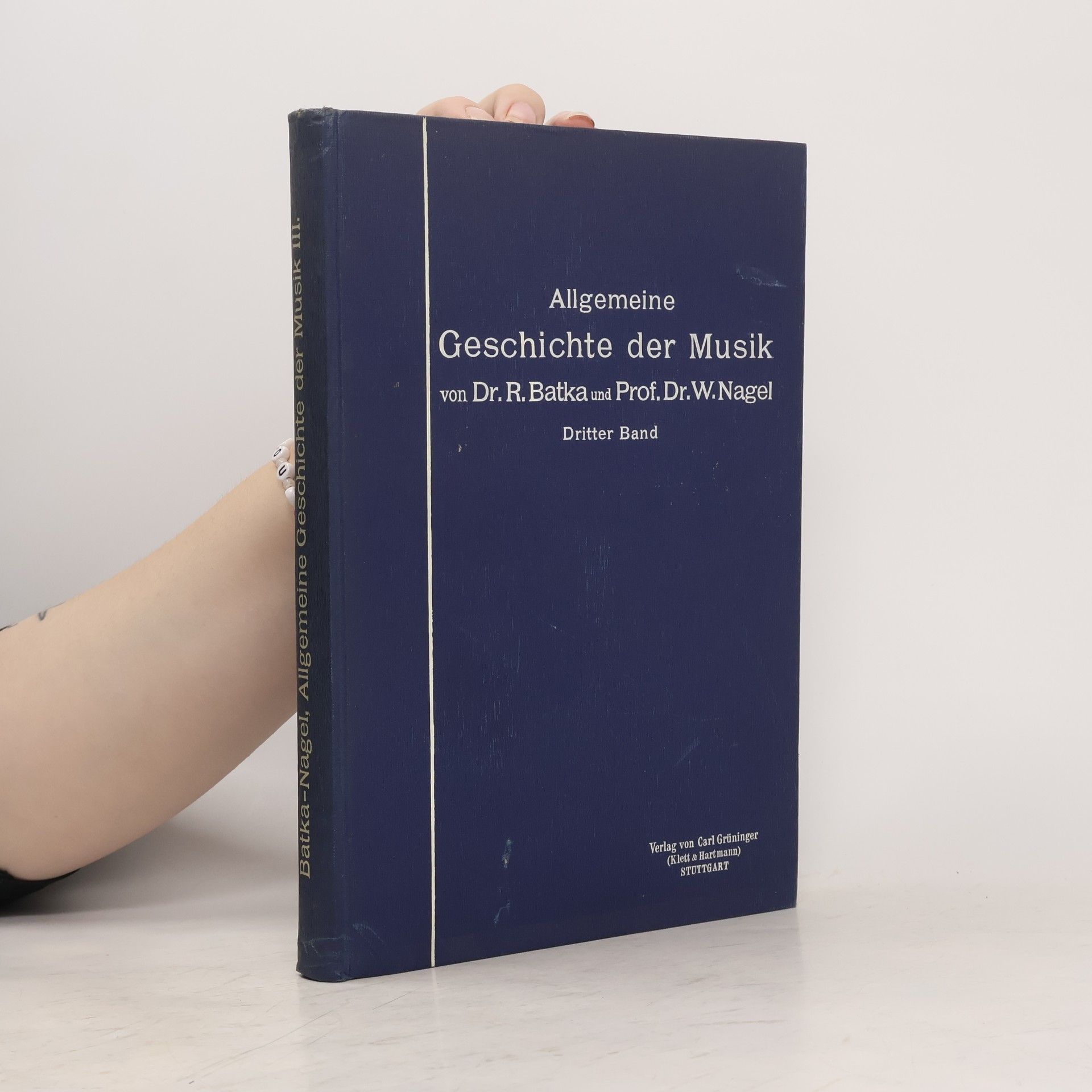 W. Nagel Allgemeine Geschichte der Musik