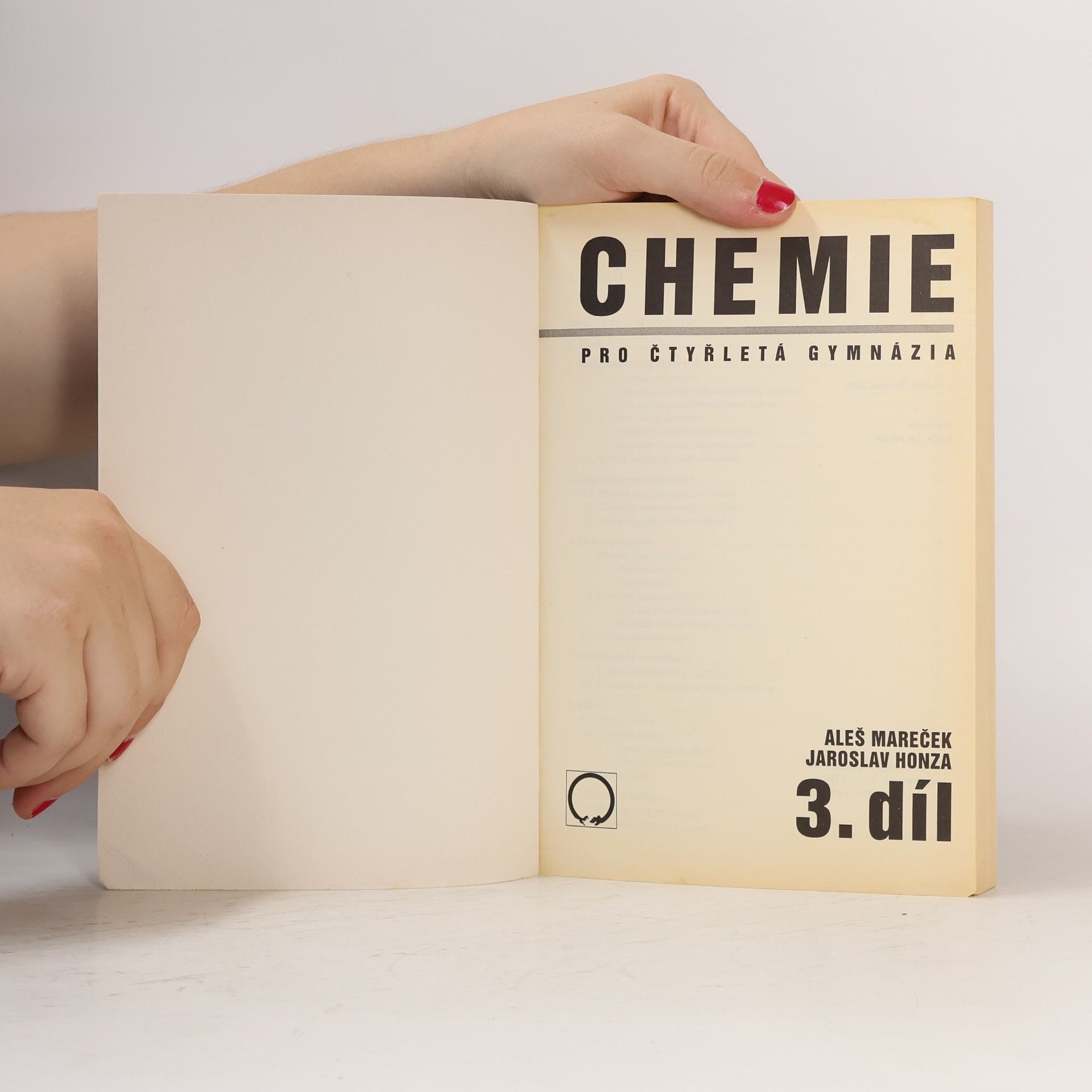 Aleš Mareček Chemie pro čtyřletá gymnázia, 3. díl