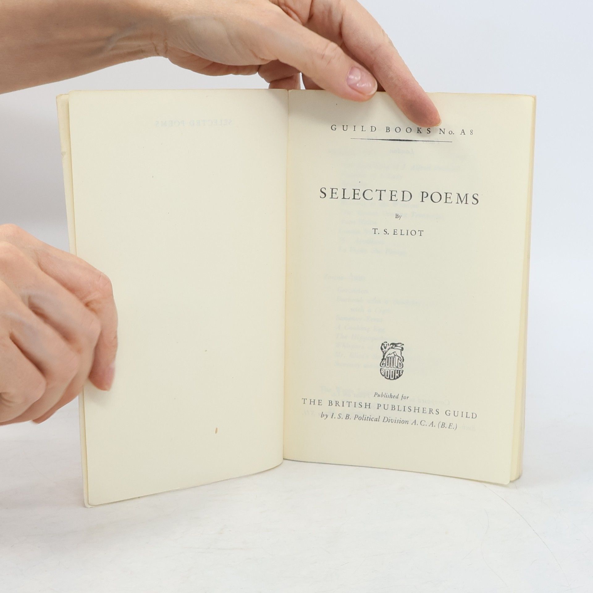 T. S. Eliot Selected Poems