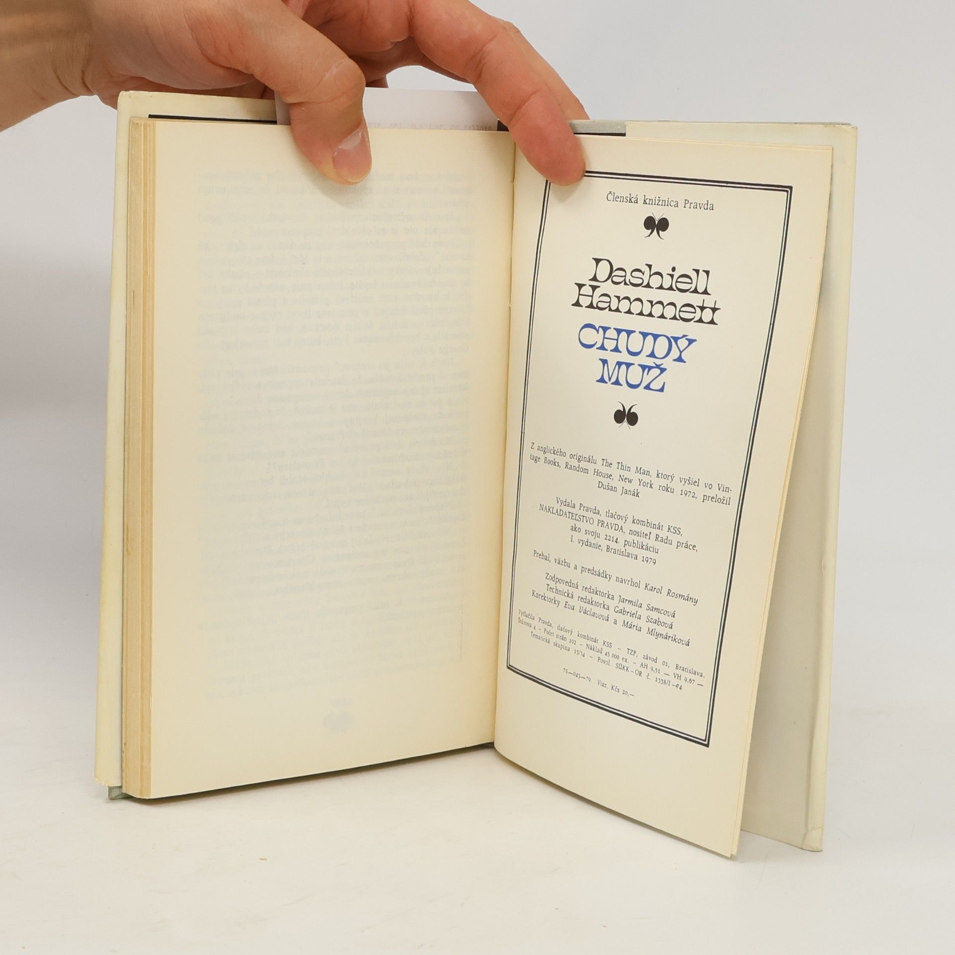 Dashiell Hammett Chudý muž