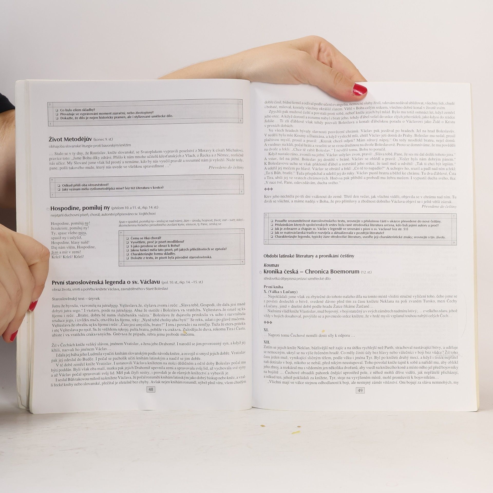 Marie Sochrová Čítanka I. k Literatuře v kostce pro střední školy