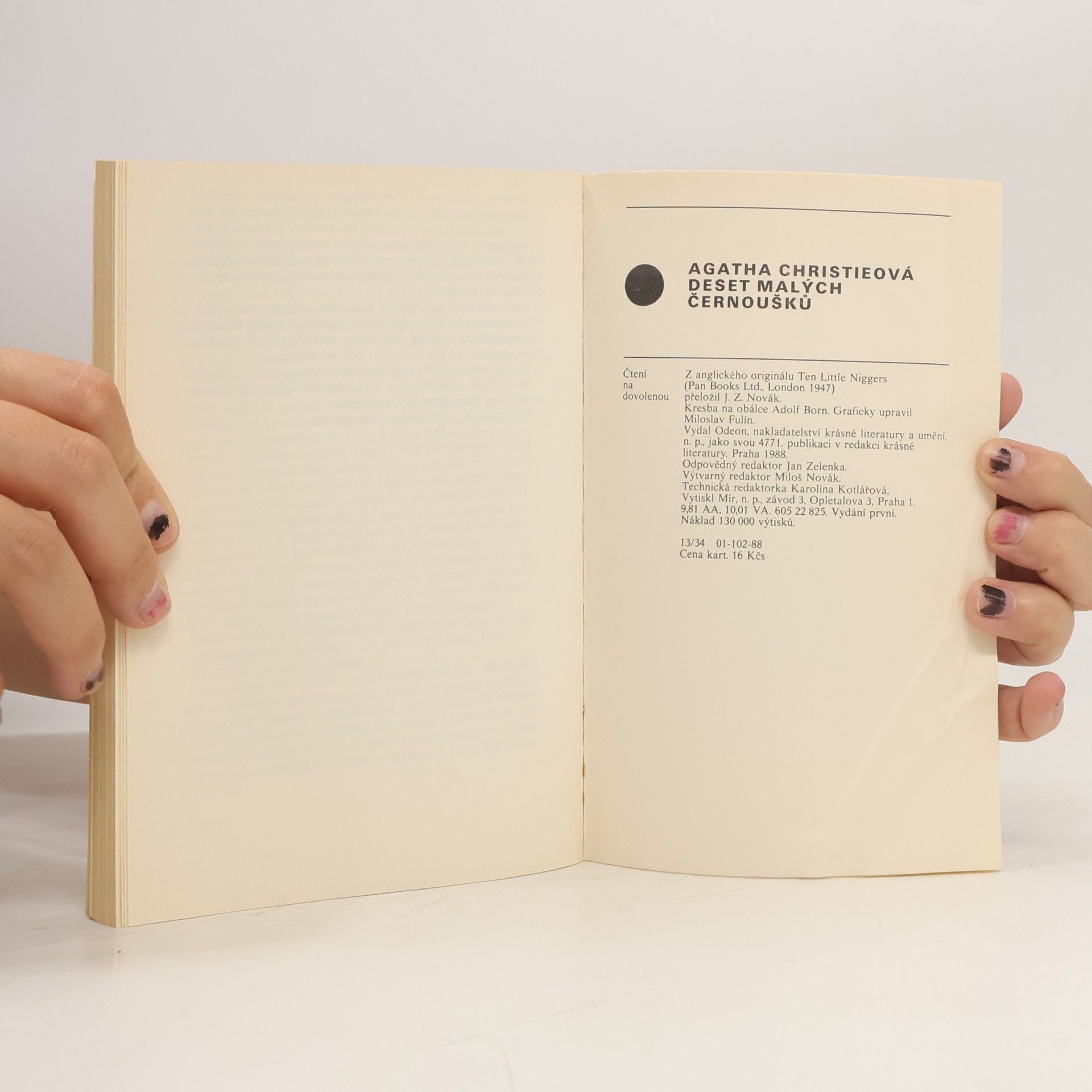 Agatha Christie Deset malých černoušků
