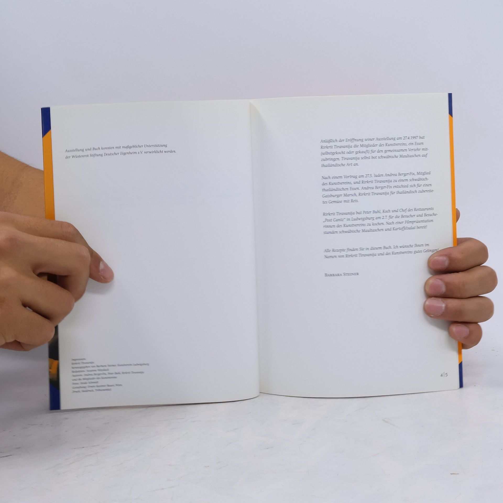 Rirkrit Tiravanija Kochbuch