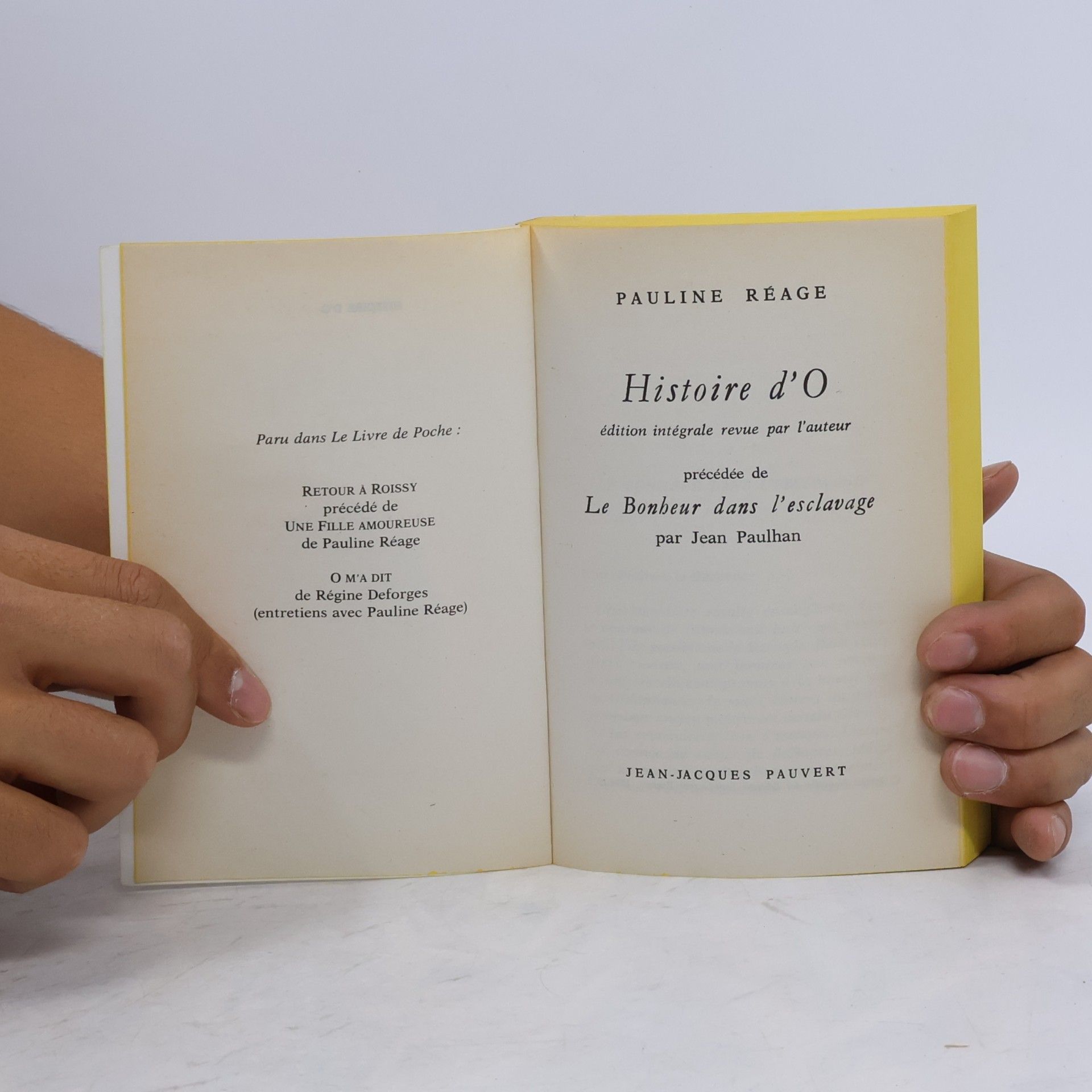 Pauline Réage Livre de Poche: Histoire d'O