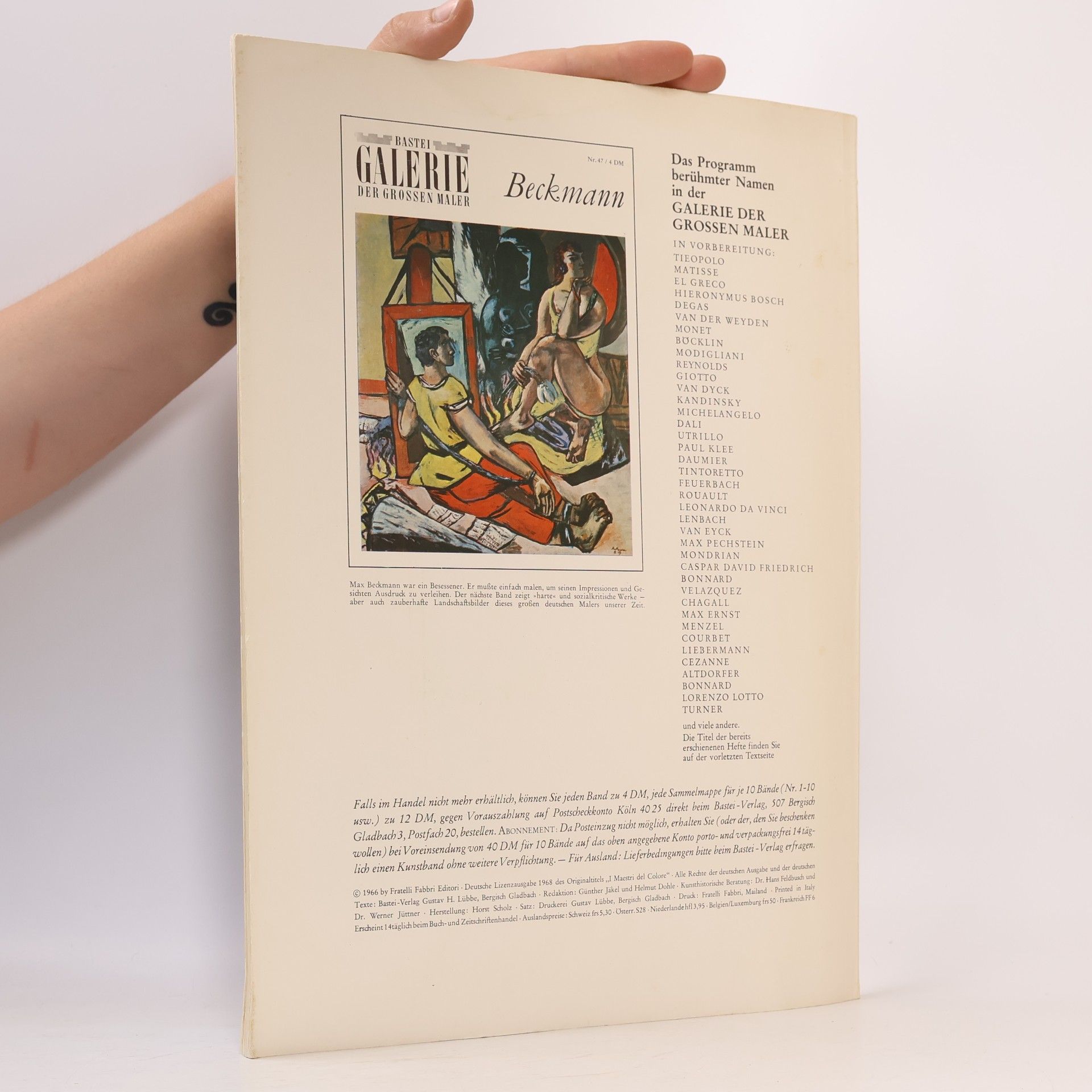 Collectif d'auteurs Galerie der grossen Maler 46. Memling