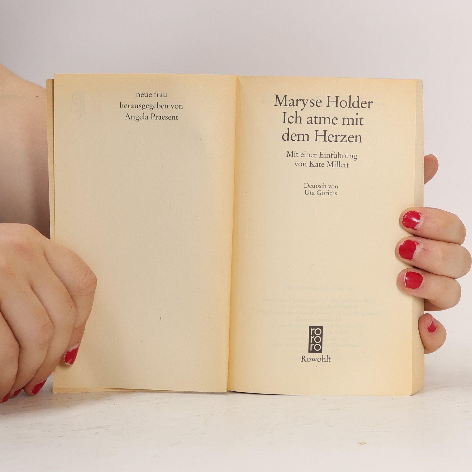 Maryse Holder Ich atme mit dem Herzen