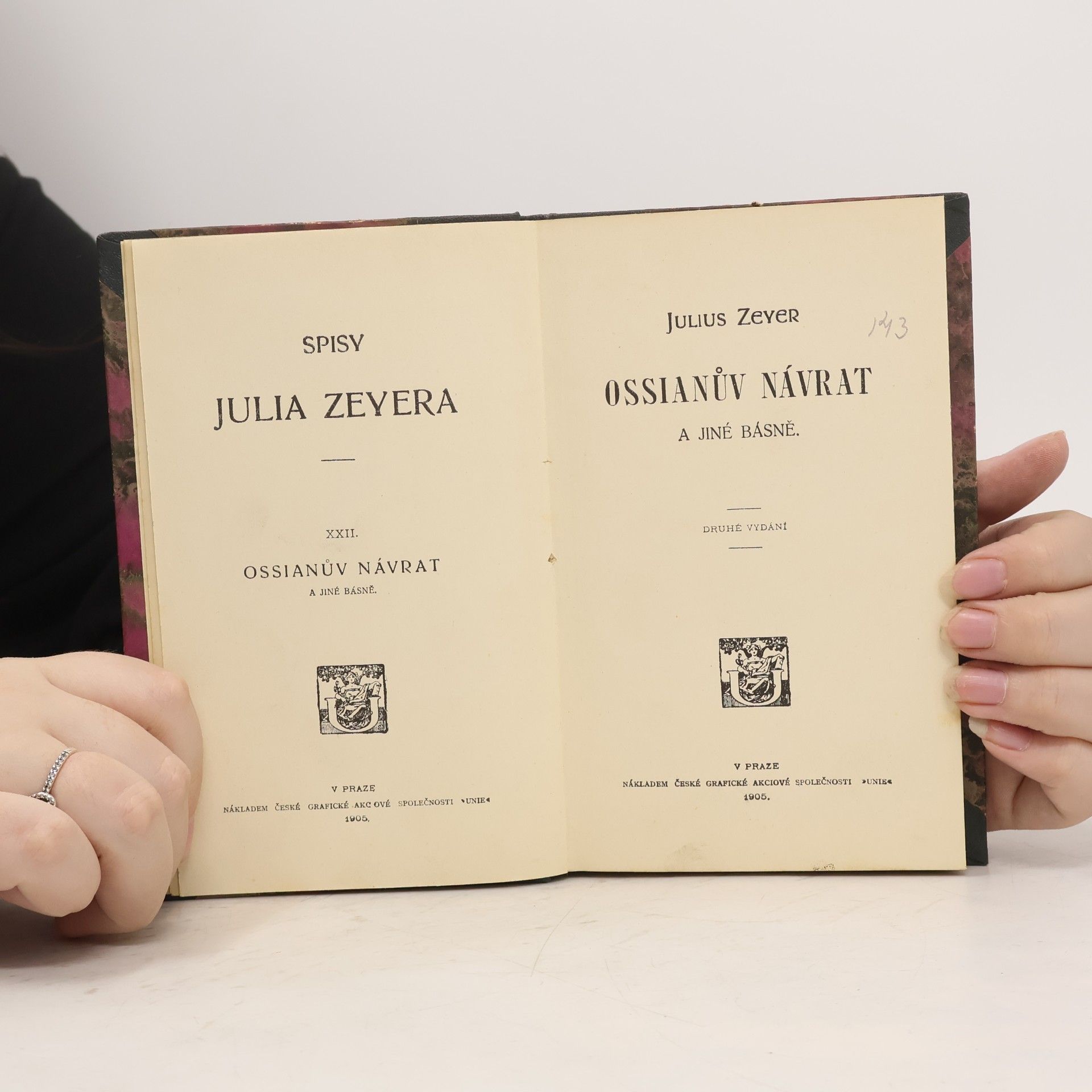 Julius Zeyer Ossianův návrat a jiné básně