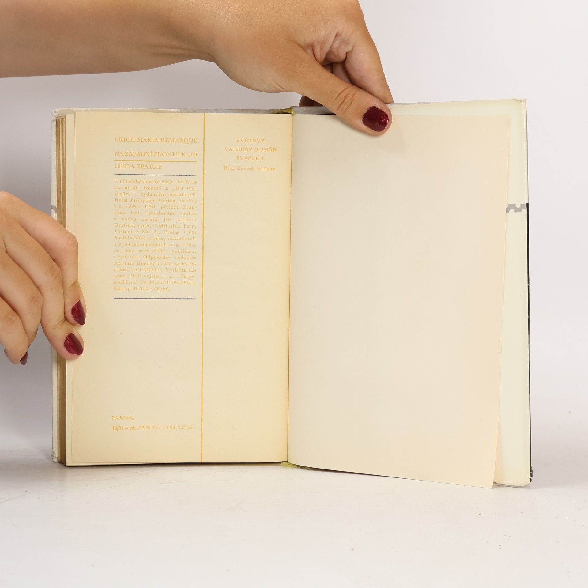 Erich Maria Remarque Na západní frontě klid