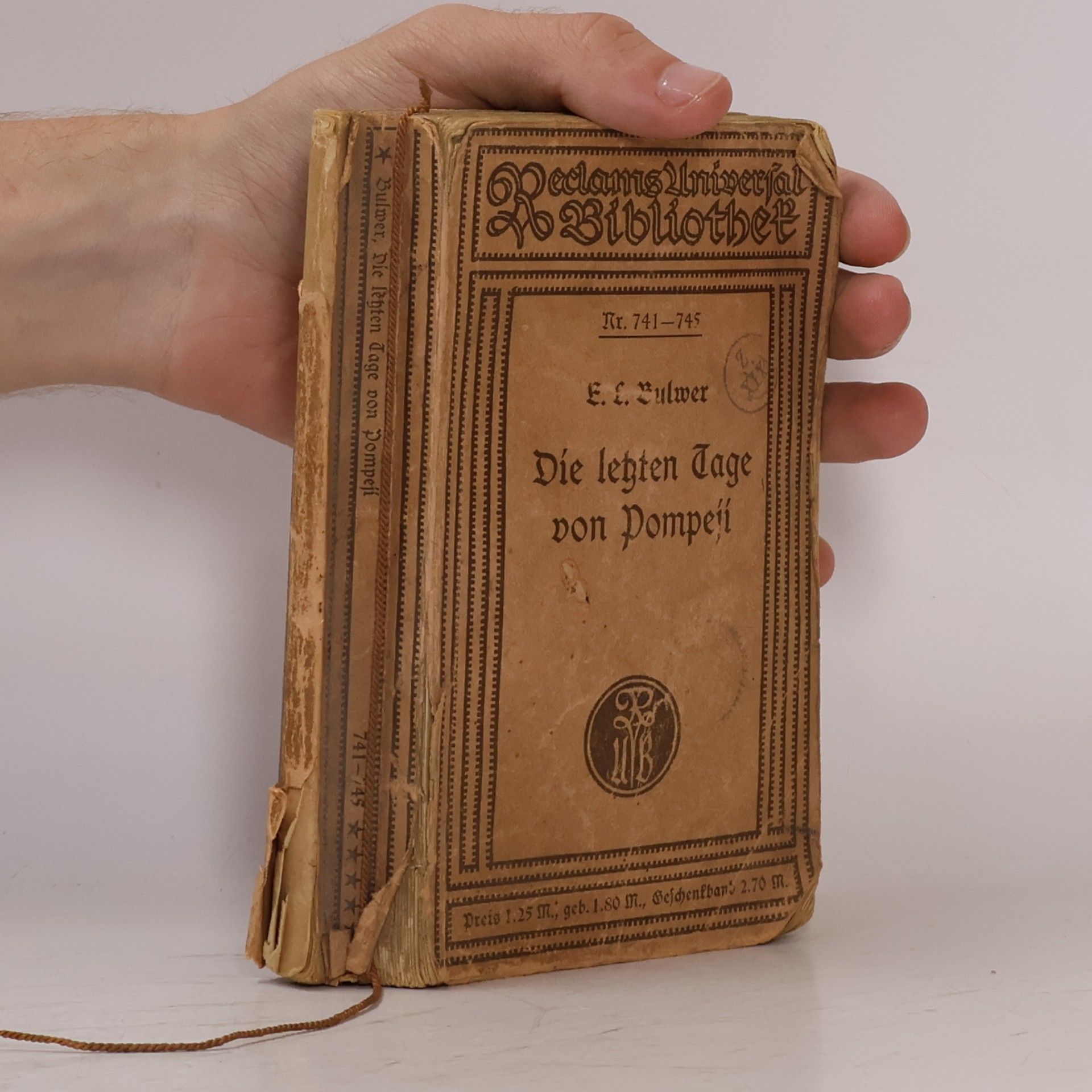 E. L. Bulwer Die Legten Tage von Pompeji