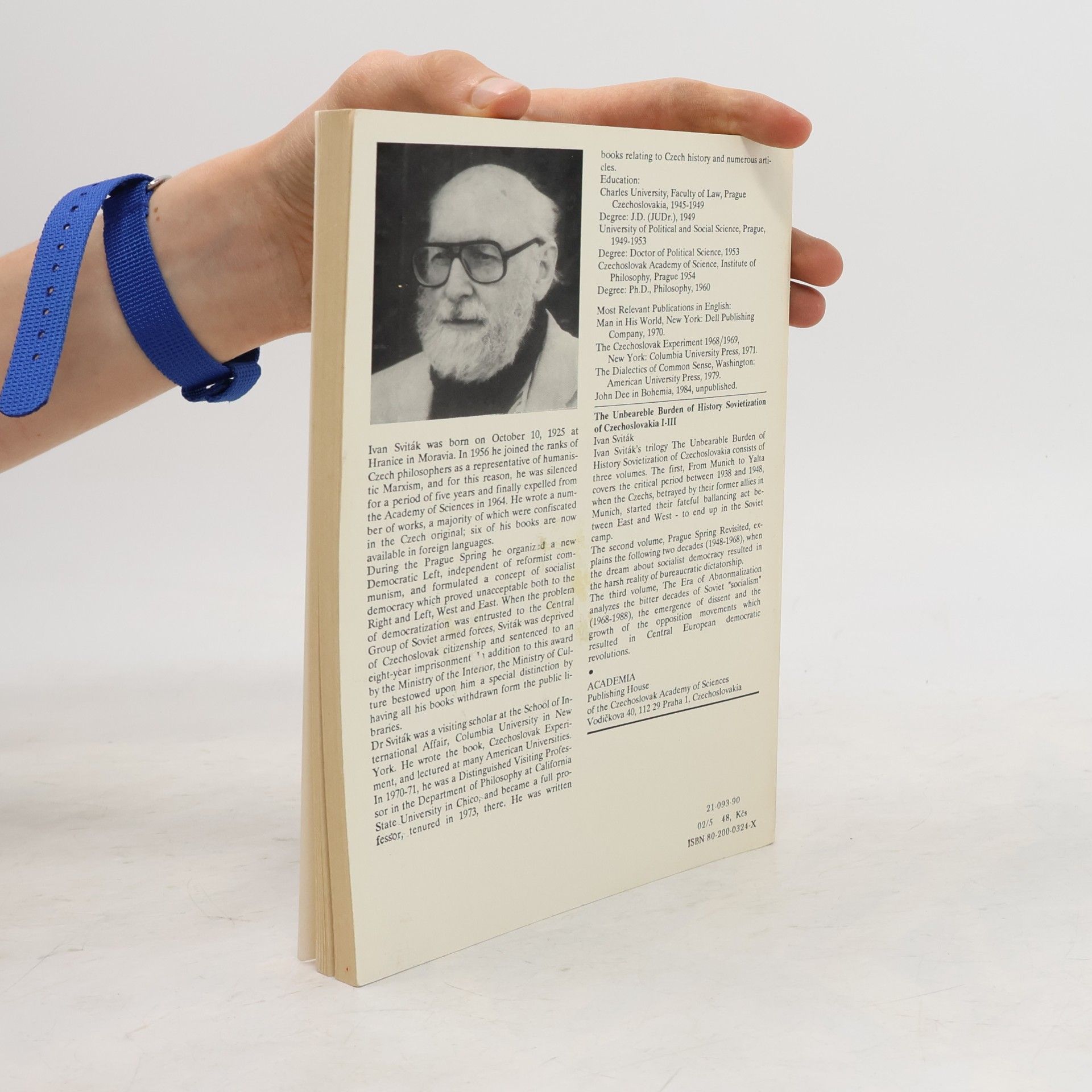 Ivan Sviták The Unbearable Burden of History