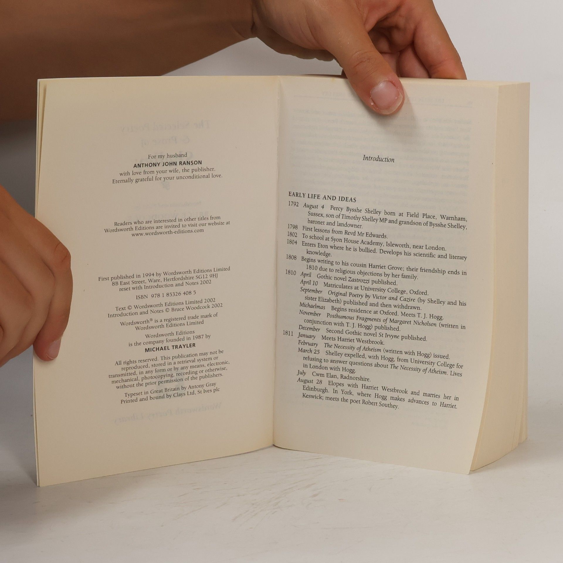 Percy Bysshe Shelley The Selected Poetry & Prose of Shelley