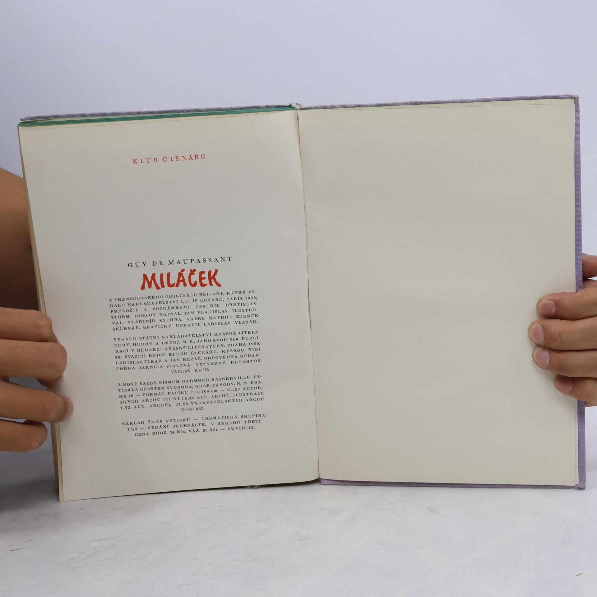 Guy de Maupassant Miláček