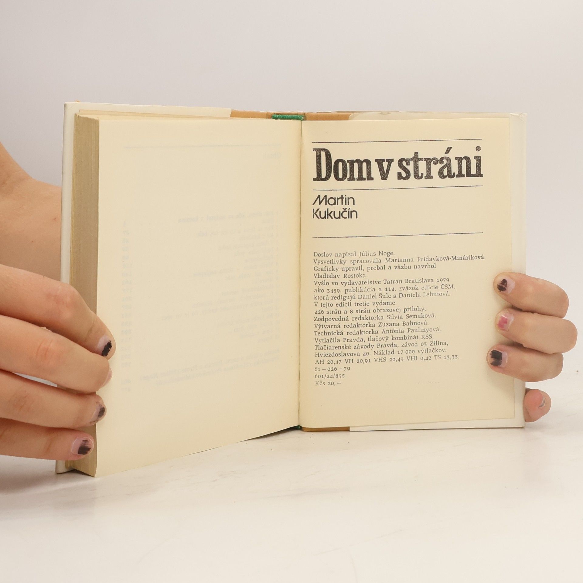 Martin Kukučín Dom v stráni